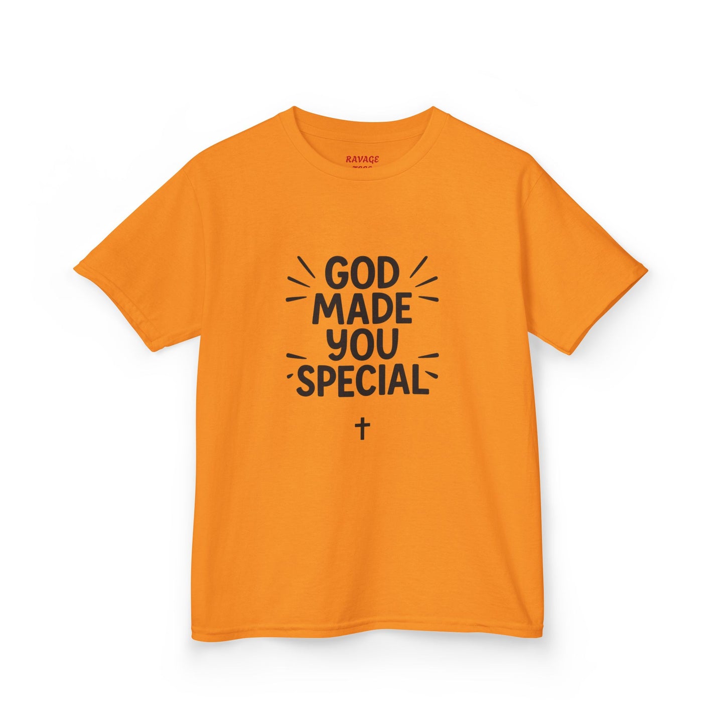 Kids Christian T-Shirt, God Made You Special Tee, Youth Religious Apparel, Faith-Based Gift, Inspirational Kids Wear