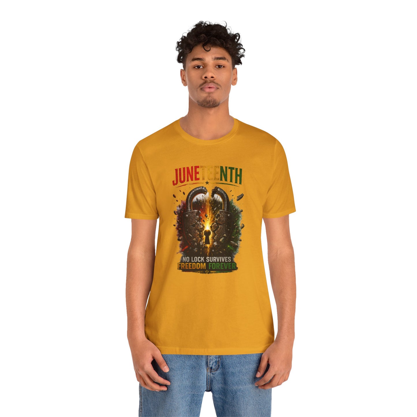 Juneteenth Tee — "No Lock Survives Freedom Forever"