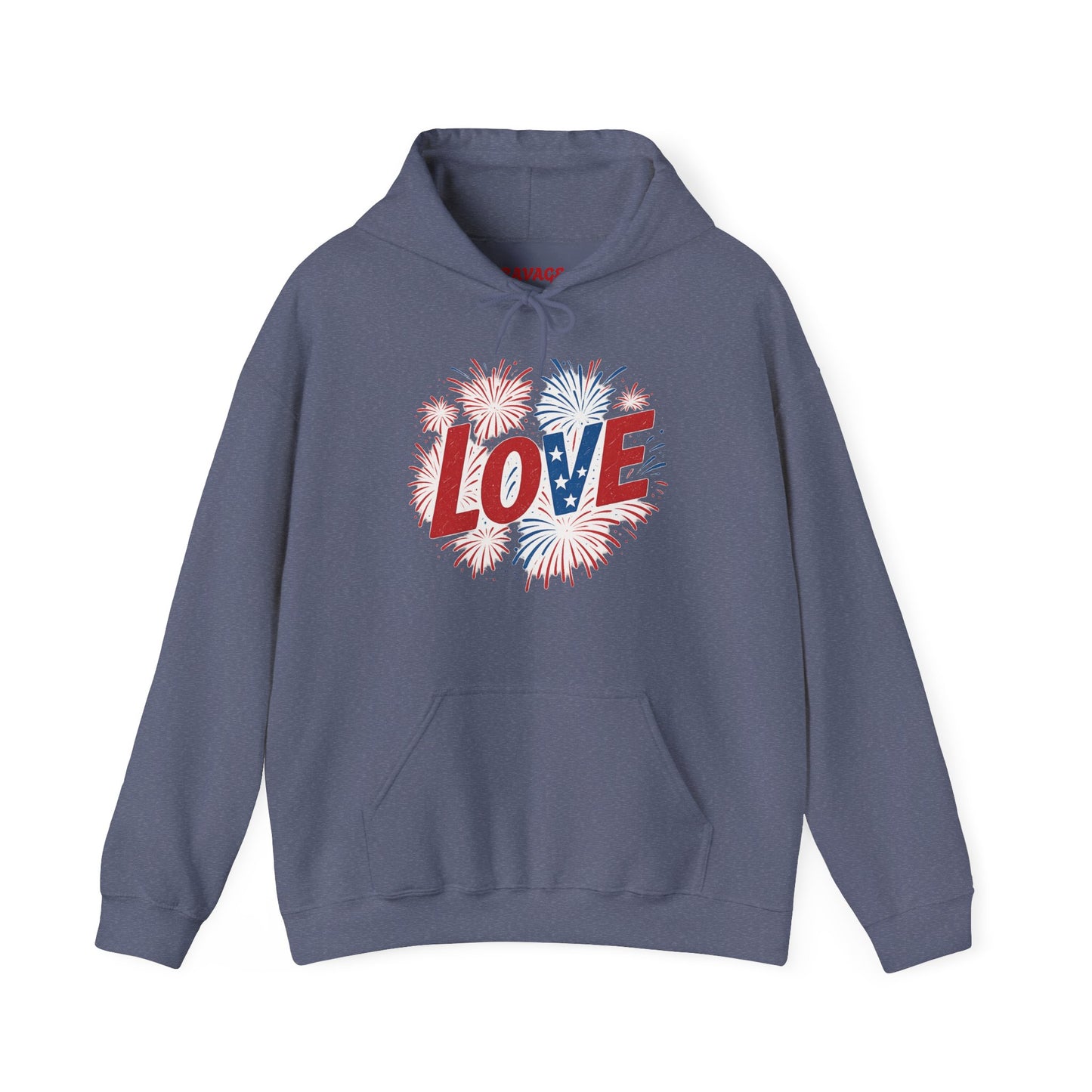 Unisex Hooded Sweatshirt with 'LOVE' Design - Cozy Gift for Friends, Valentine's Day, Casual Wear, Relaxation, Everyday Use