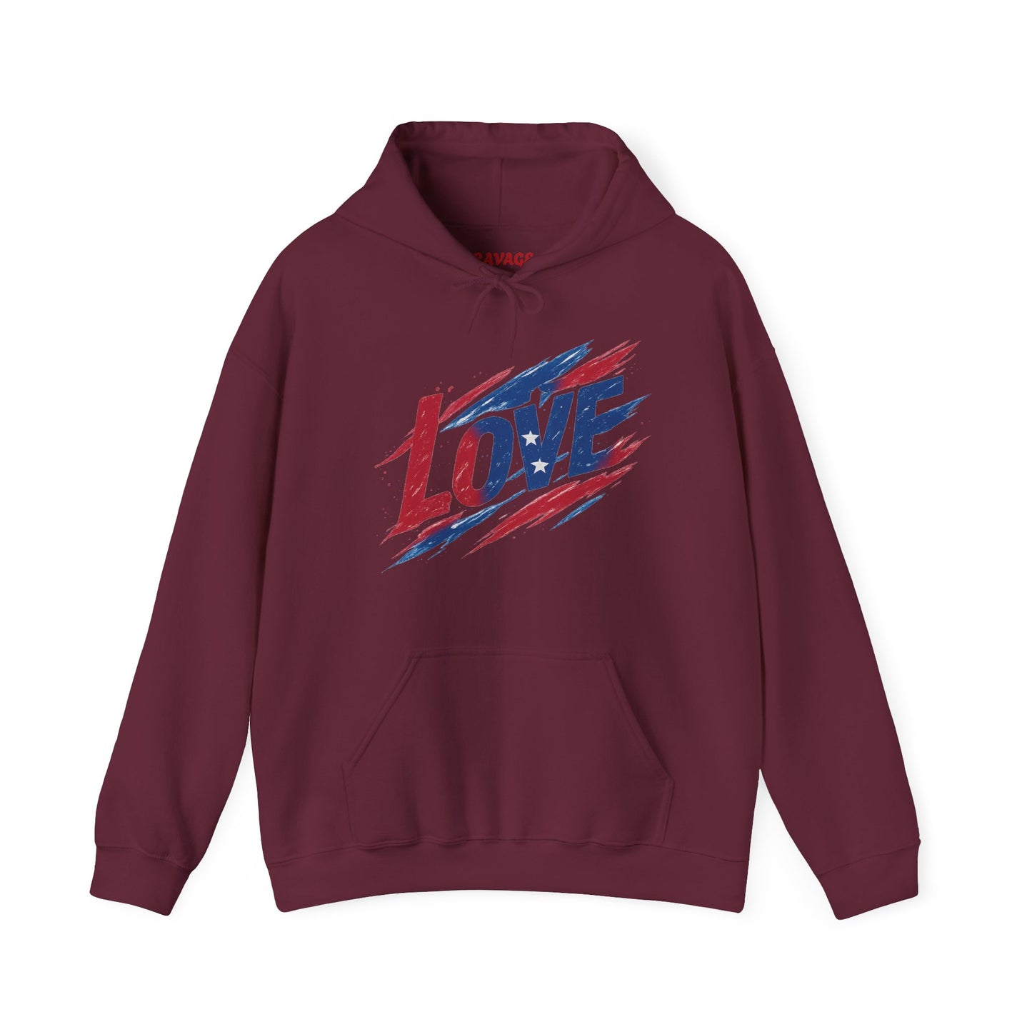 Unisex Hooded Sweatshirt with 'LOVE' Design - Cozy Gift for Friends, Valentine's Day, Casual Wear, Relaxation, Everyday Use