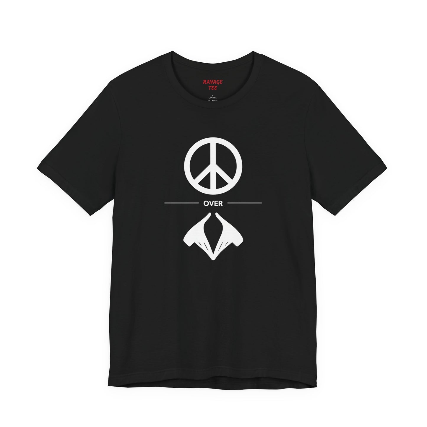 Peace Sign Unisex Jersey Tee, Casual Wear, Gift for Friends, Summer Fashion, Festival Outfit, Eco-Friendly Apparel