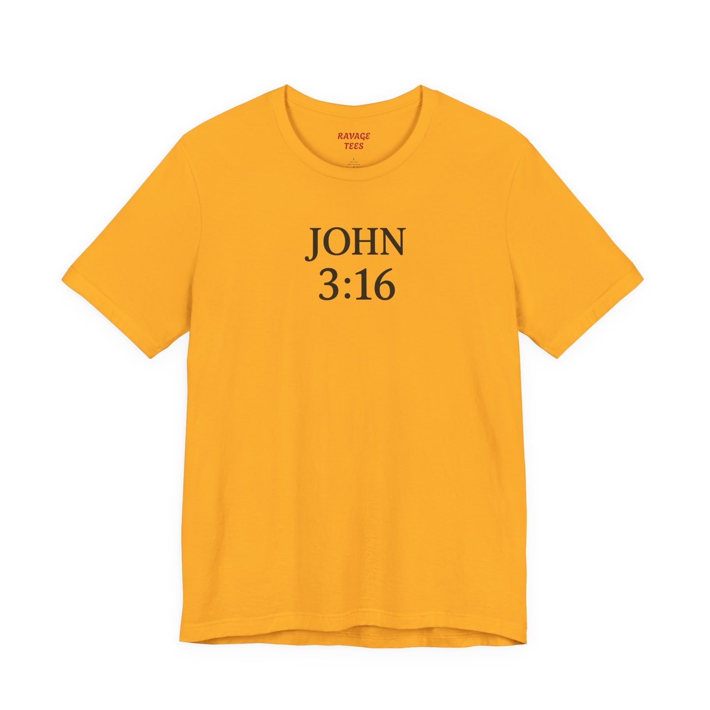 **JOHN 3:16 Faith-Inspired Unisex Tee – Christian Scripture T-Shirt, Religious Apparel, Inspirational Gift, Bible Verse Faith Shirt**