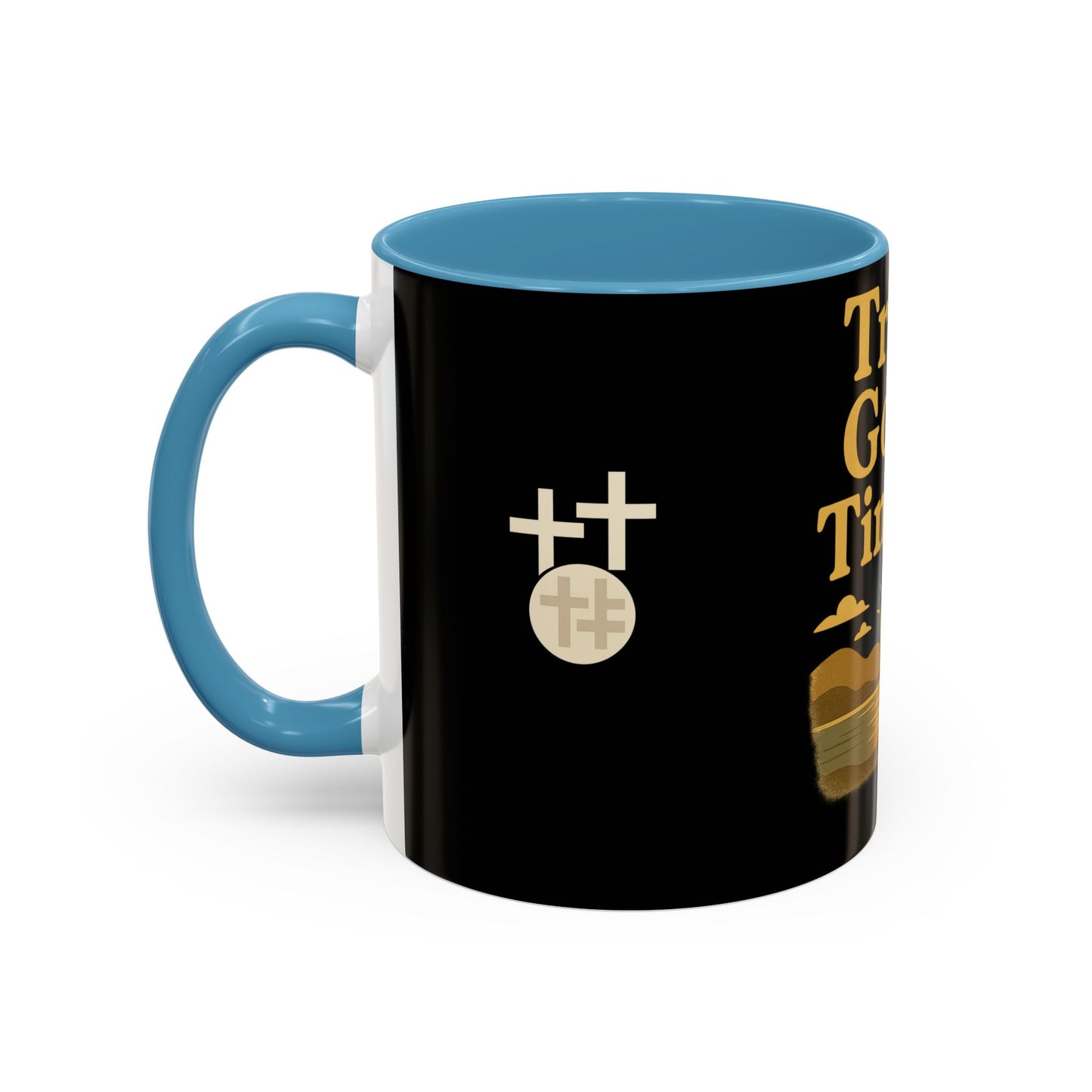 Trust God's Timing Christian Coffee Mug – Inspirational Accent Cup (11oz & 15oz), Faith-Based Gift for Coffee & Tea Lovers