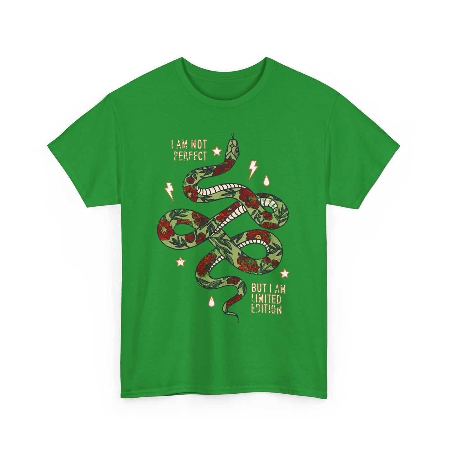 Trendy Unisex Tee, I Am Not Perfect Snake Design Shirt, Casual Wear, Gift for Nature Lovers, Eco-Friendly Fashion