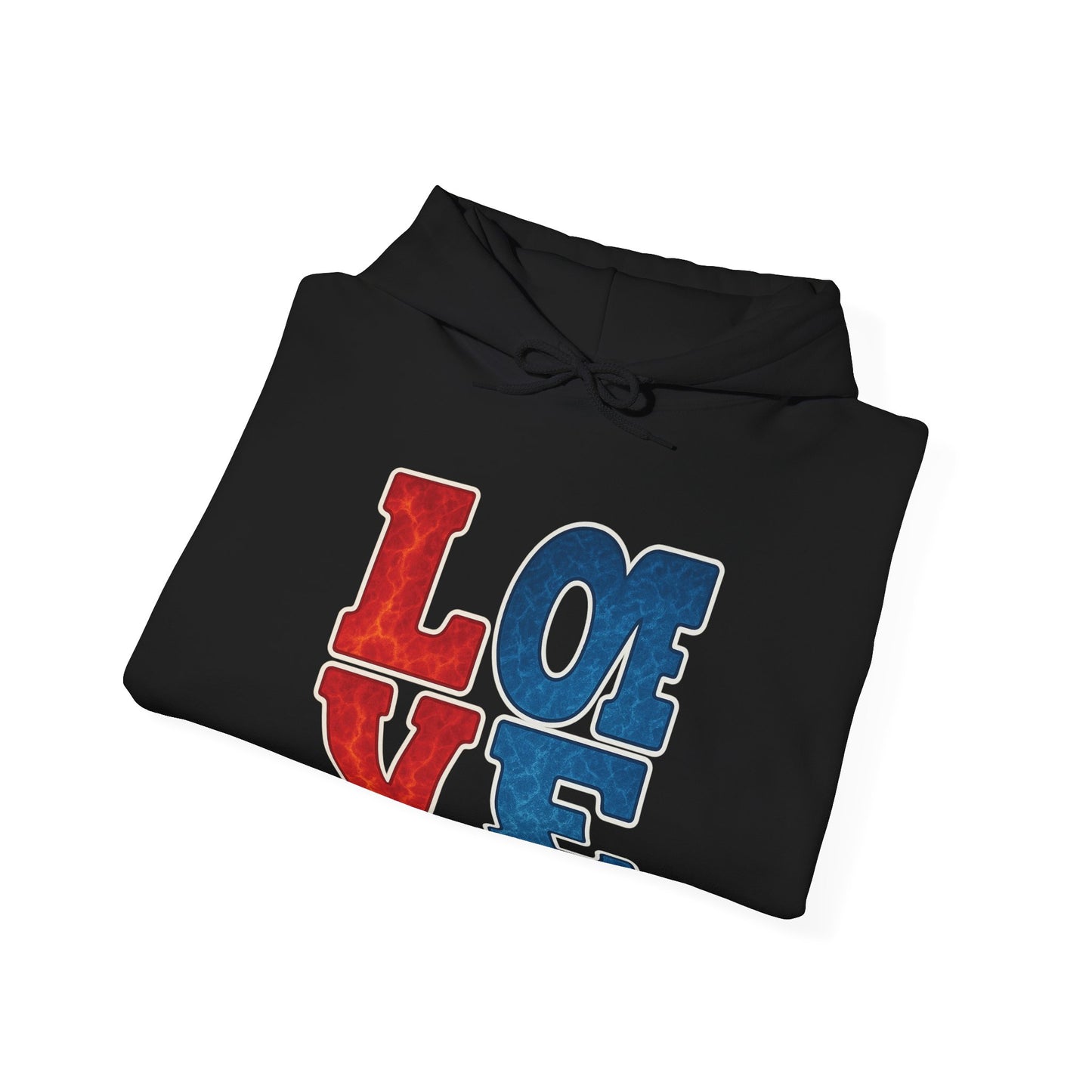 Unisex Hooded Sweatshirt with 'LOVE' Design - Cozy Gift for Friends, Valentine's Day, Casual Wear, Relaxation, Everyday Use