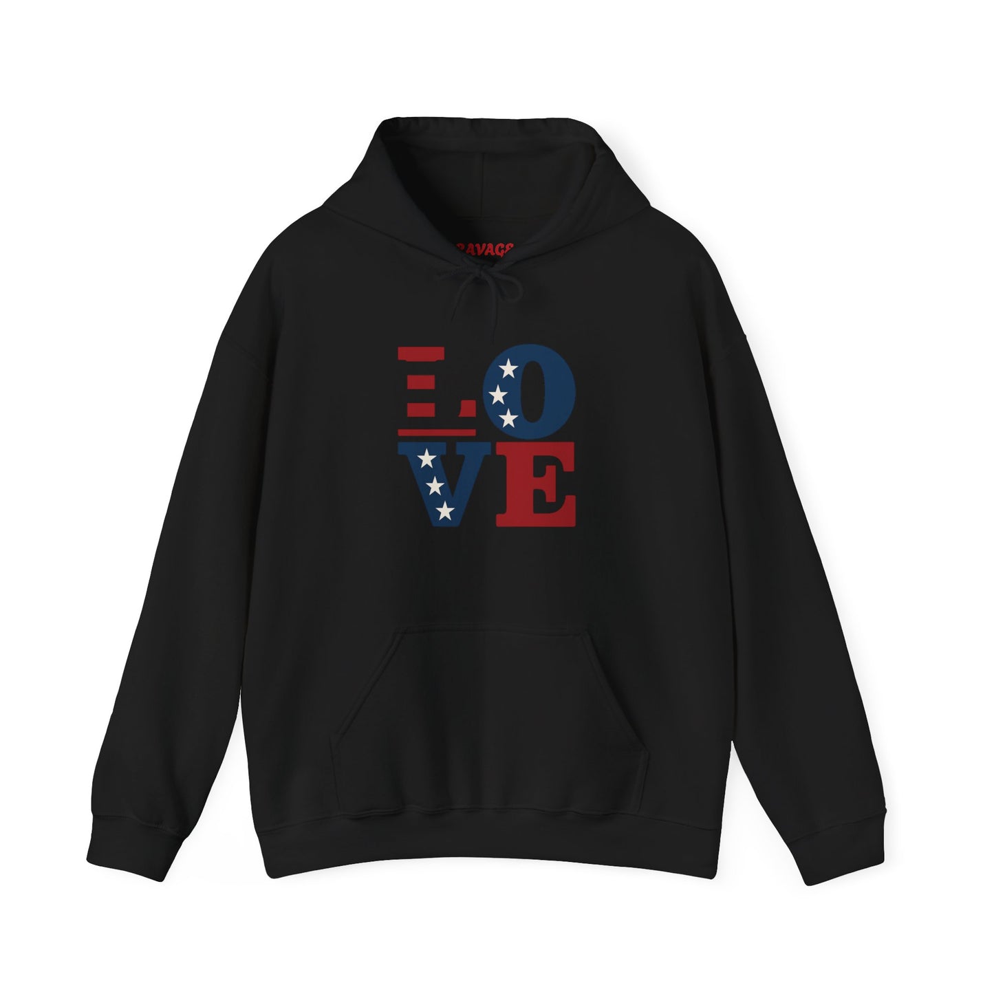 Unisex Hooded Sweatshirt with 'LOVE' Design - Cozy Gift for Friends, Valentine's Day, Casual Wear, Relaxation, Everyday Use