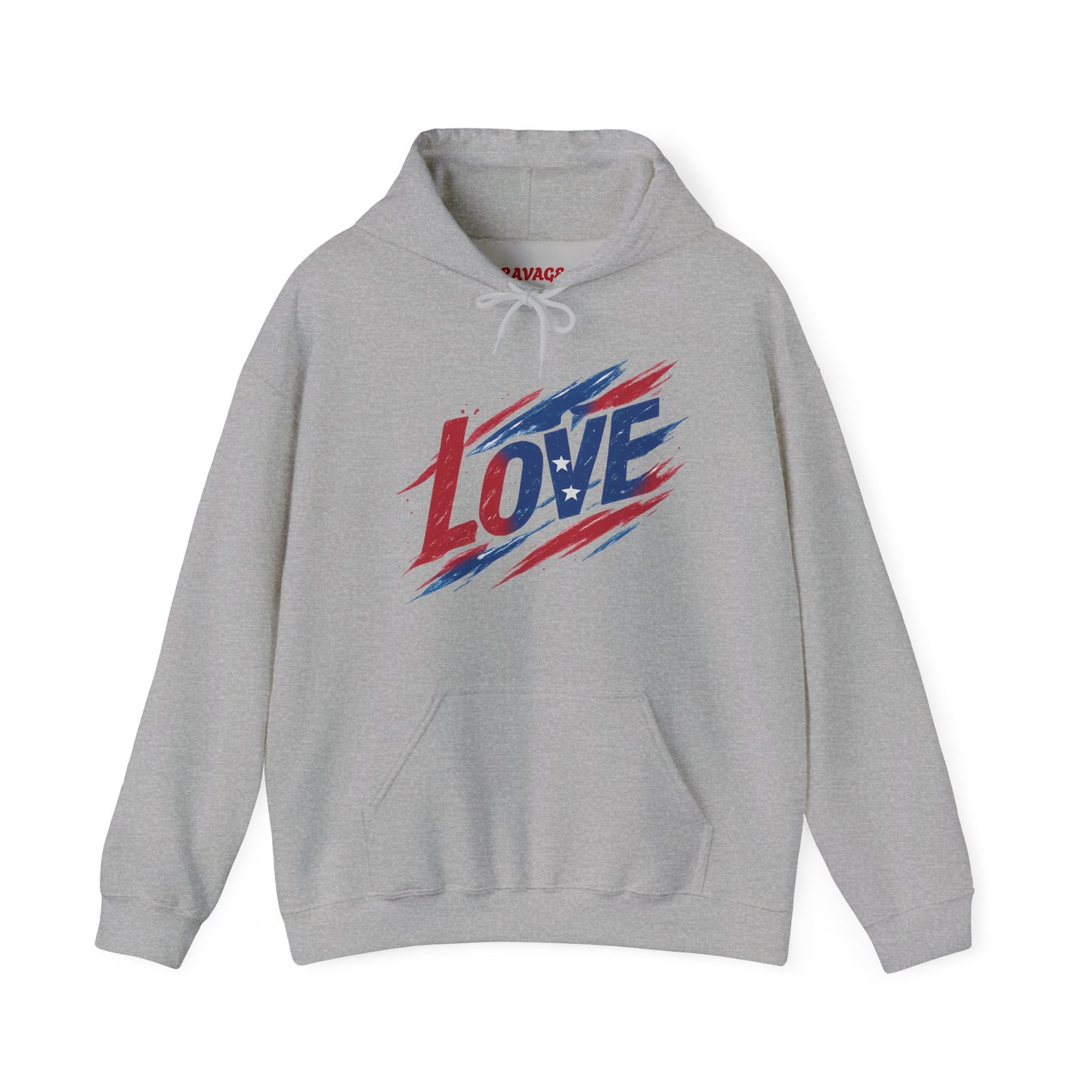 Unisex Hooded Sweatshirt with 'LOVE' Design - Cozy Gift for Friends, Valentine's Day, Casual Wear, Relaxation, Everyday Use