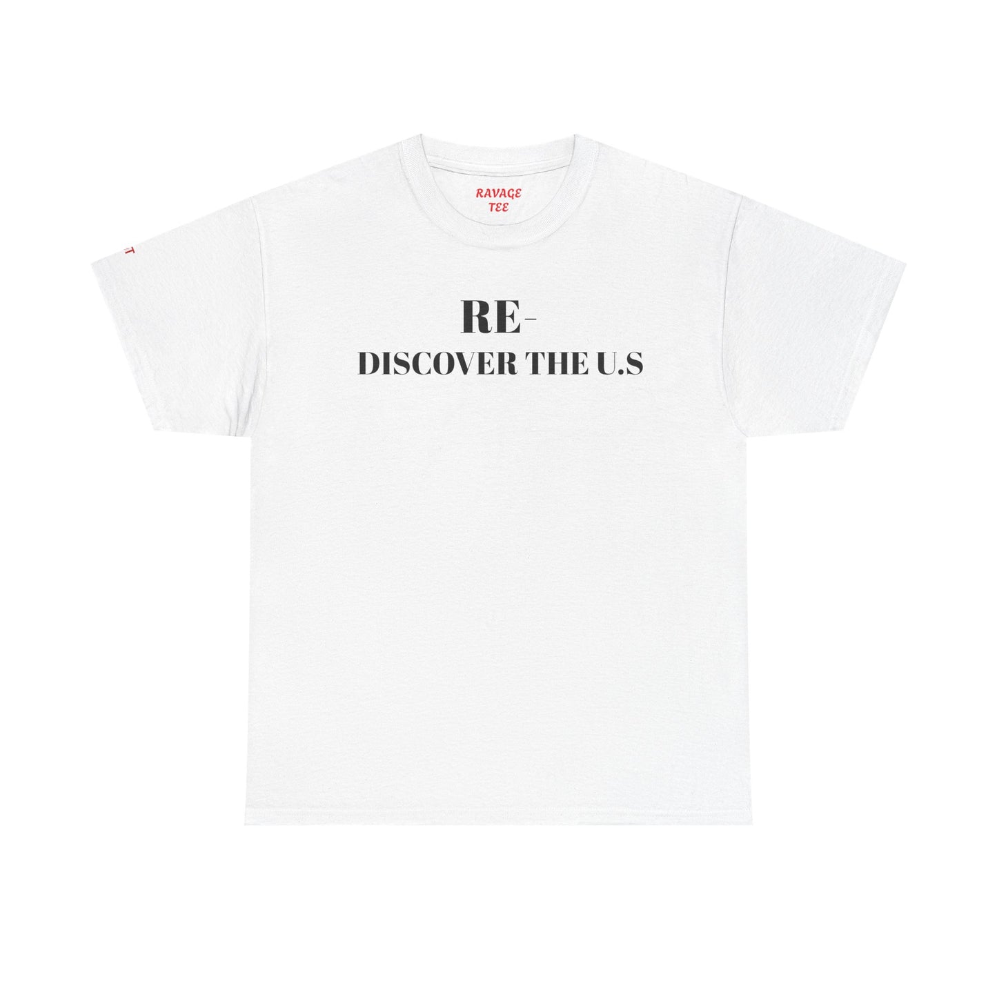 RE-DISCOVERVER the U.S. Unisex Heavy Cotton Tee