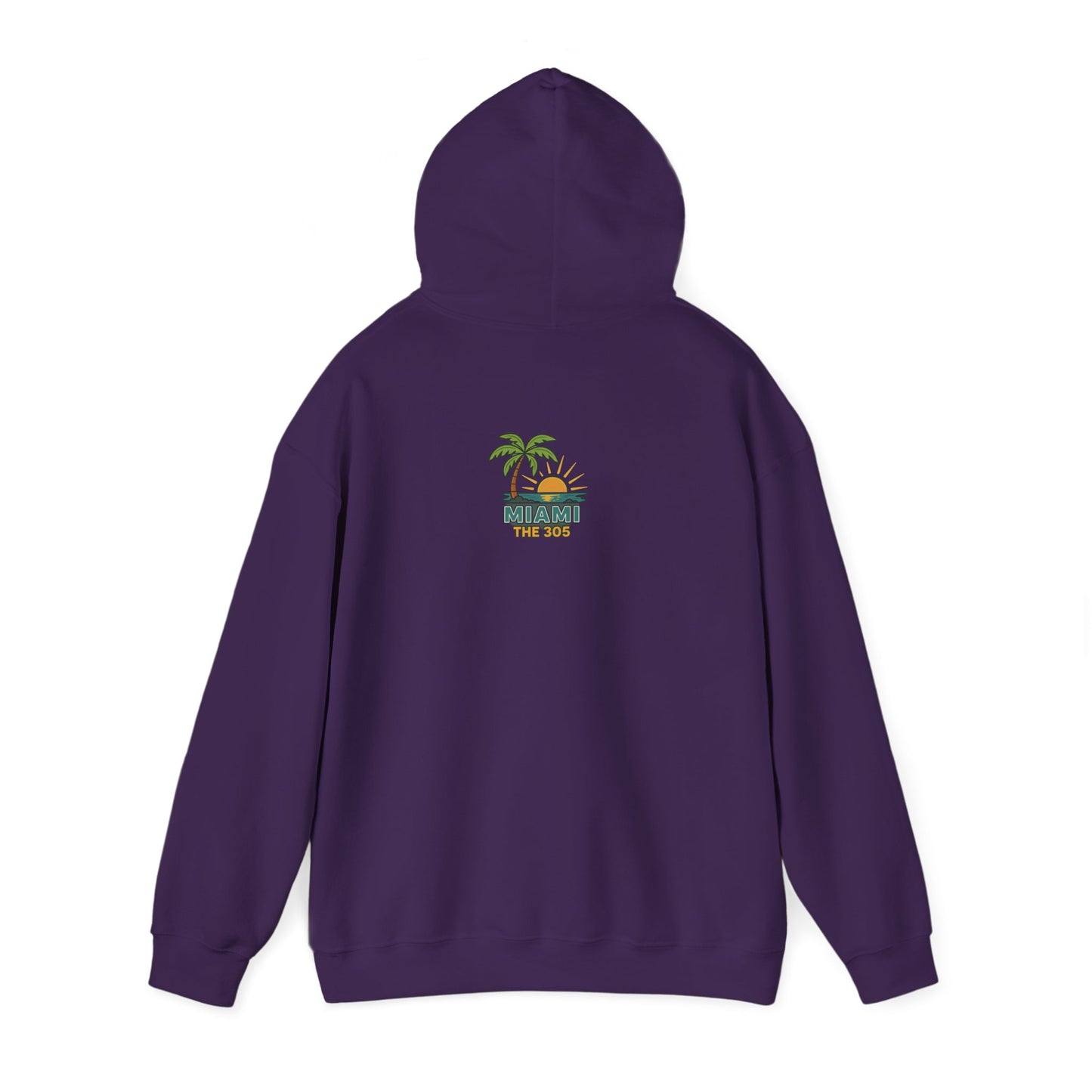 MIAMI THE 305 Unisex Hoodie – Cozy Sweatshirt, Casual Travel Souvenir, Relaxed Streetwear Gift for Nature & City Lovers