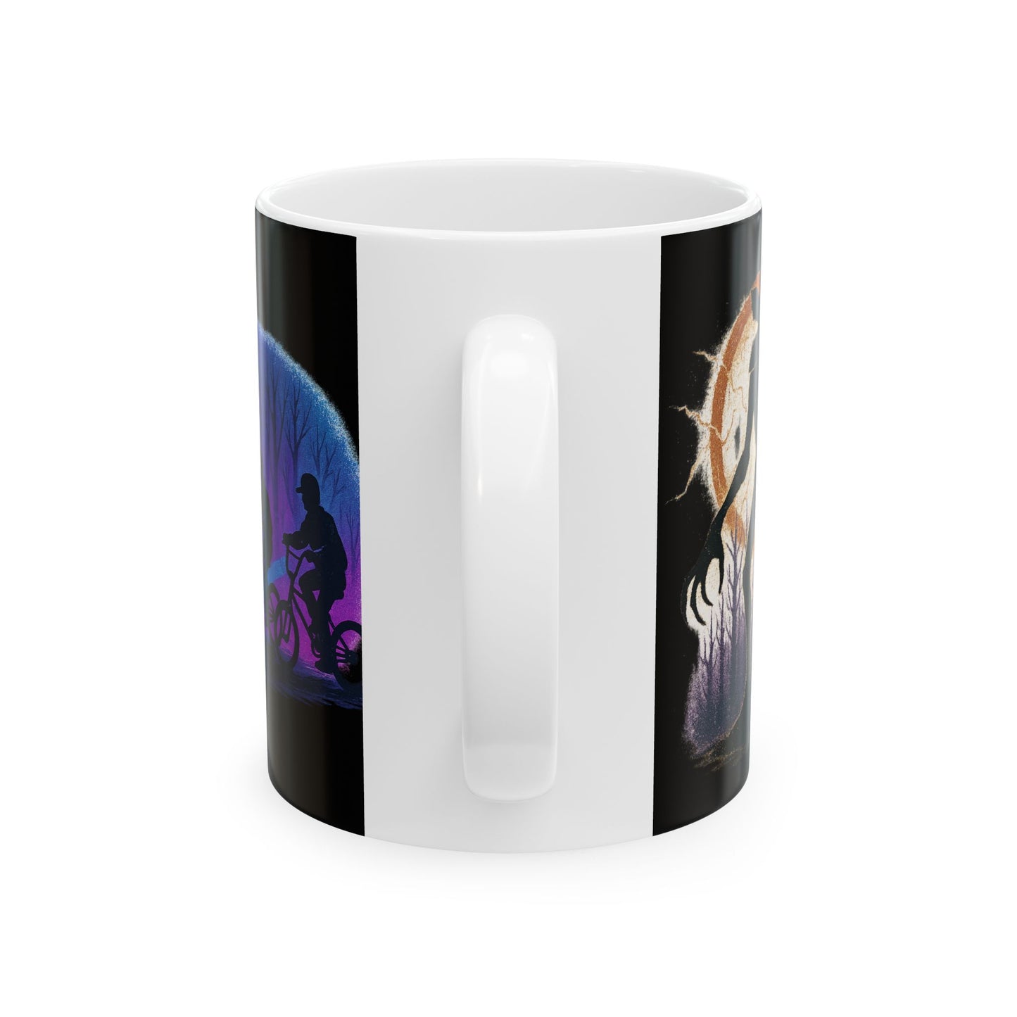 Stranger Things Art Ceramic Mug, 11oz, 15oz Size, Unique Gift for Fans, Retro Coffee Cup, Halloween Decor, Home & Living