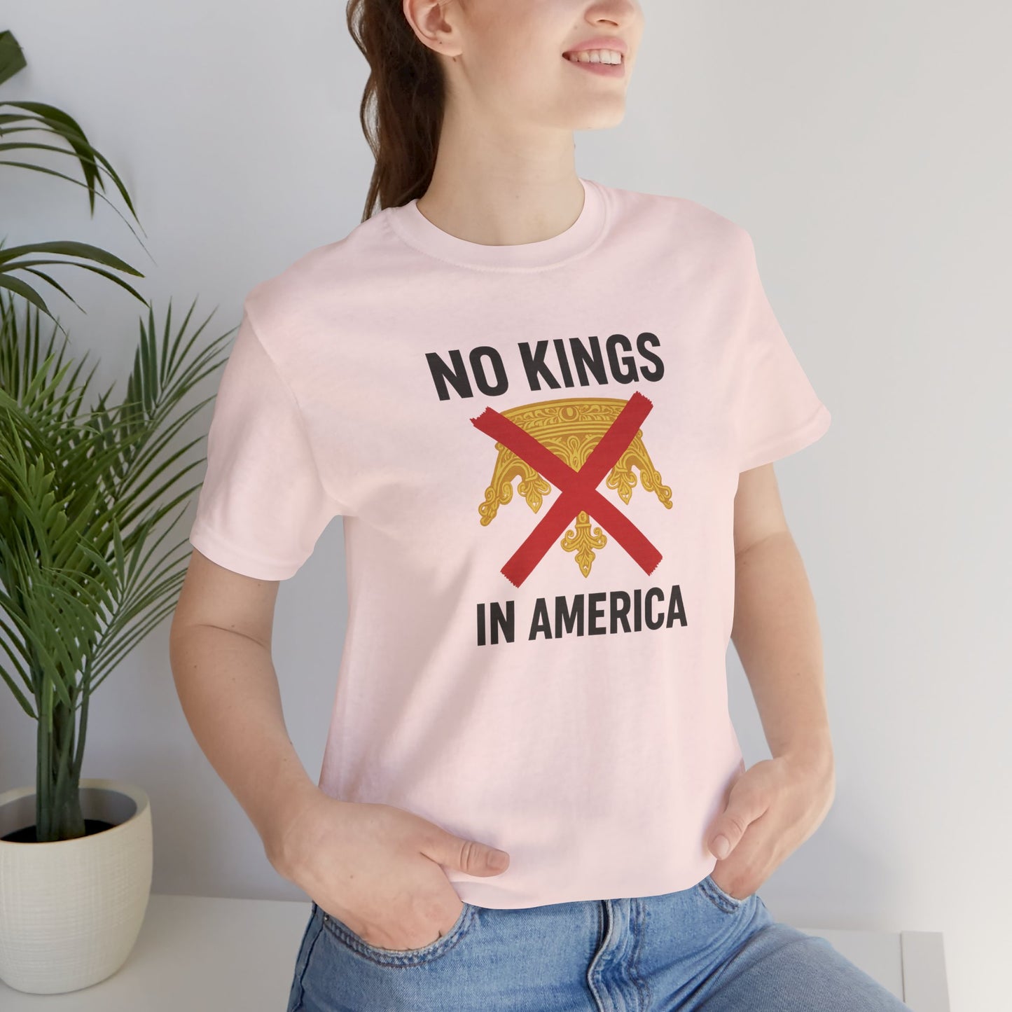 NO KINGS Revolutionary Statement Tee – Unisex Protest Shirt for Freedom, Equality & Independence Day Casual Wear