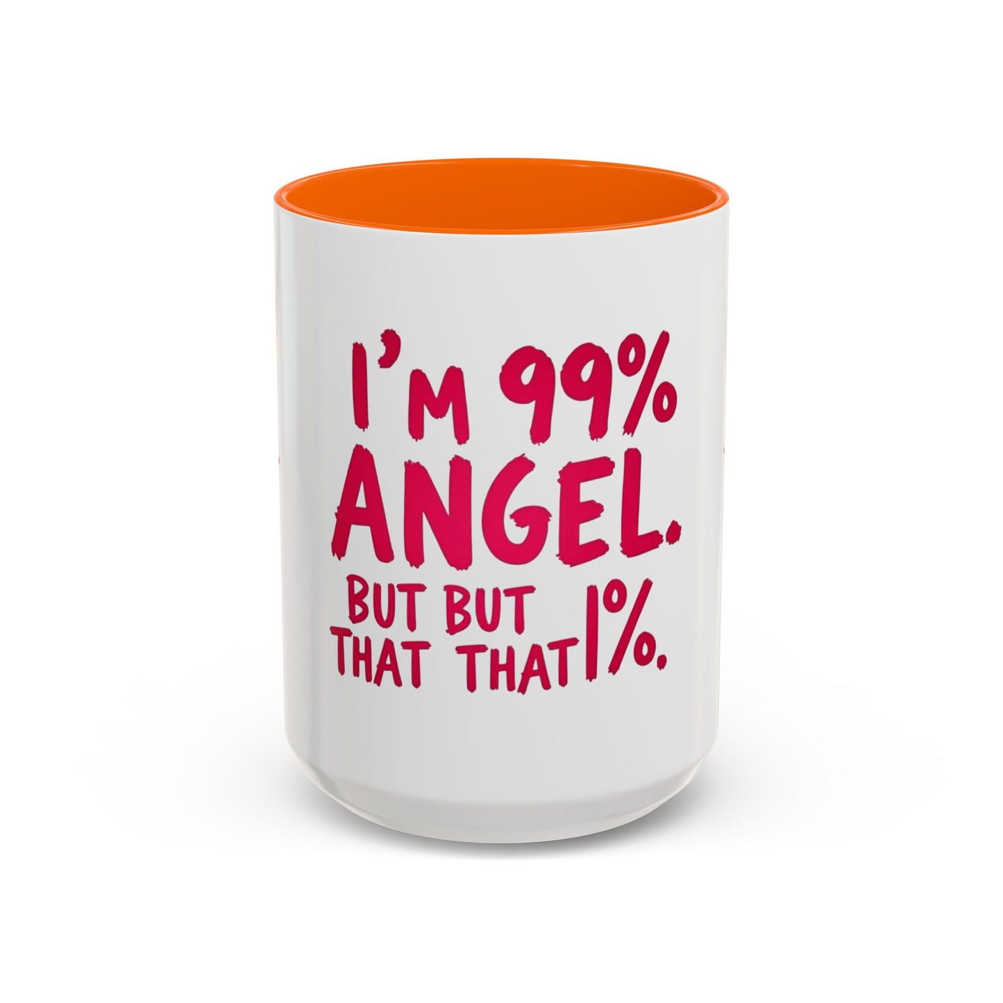 Humorous Accent Coffee Mug - Perfect Gift for Friends, Playful Coffee Lovers, Angel-Themed Decor, Birthday Present, Funny Quote Mugs