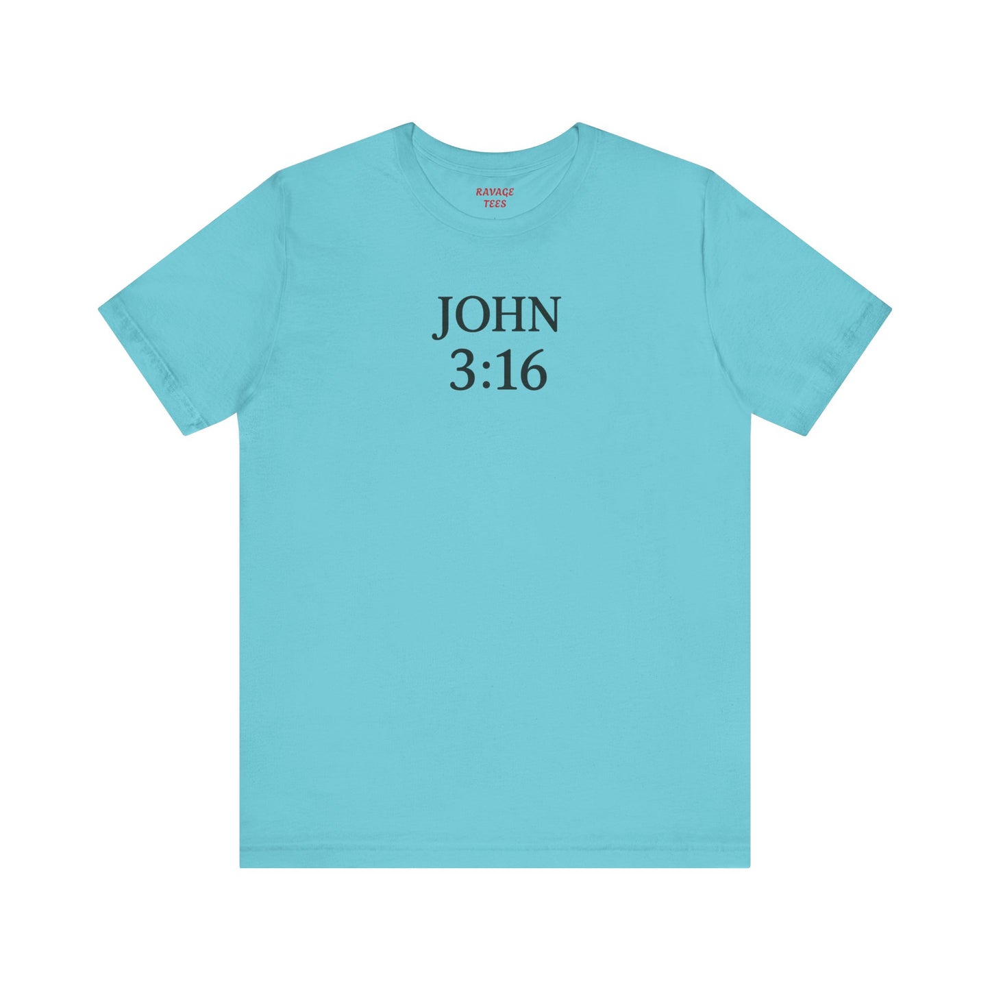 **JOHN 3:16 Faith-Inspired Unisex Tee – Christian Scripture T-Shirt, Religious Apparel, Inspirational Gift, Bible Verse Faith Shirt**