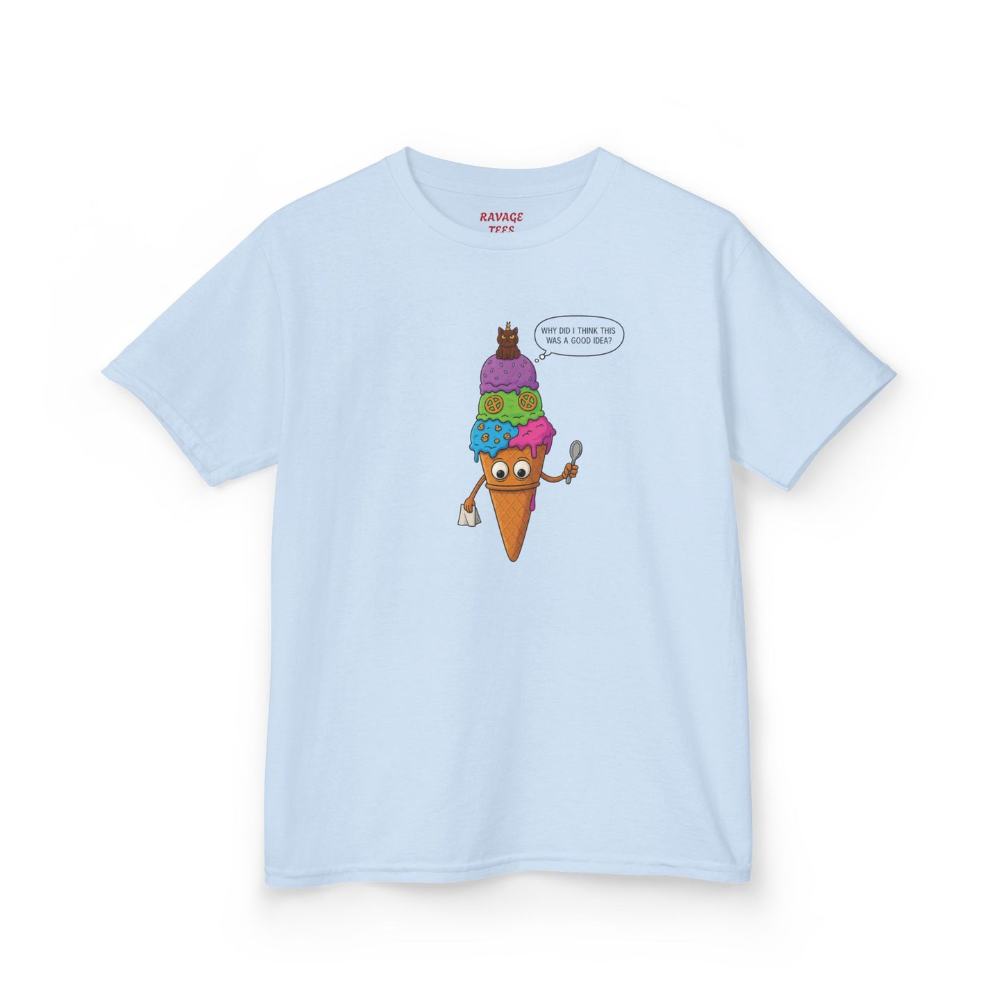 Kids Ice Cream Cone T-Shirt - Fun Summer Apparel, Perfect Gift for Birthdays, Playdates, Ice Cream Lovers, Family Outings