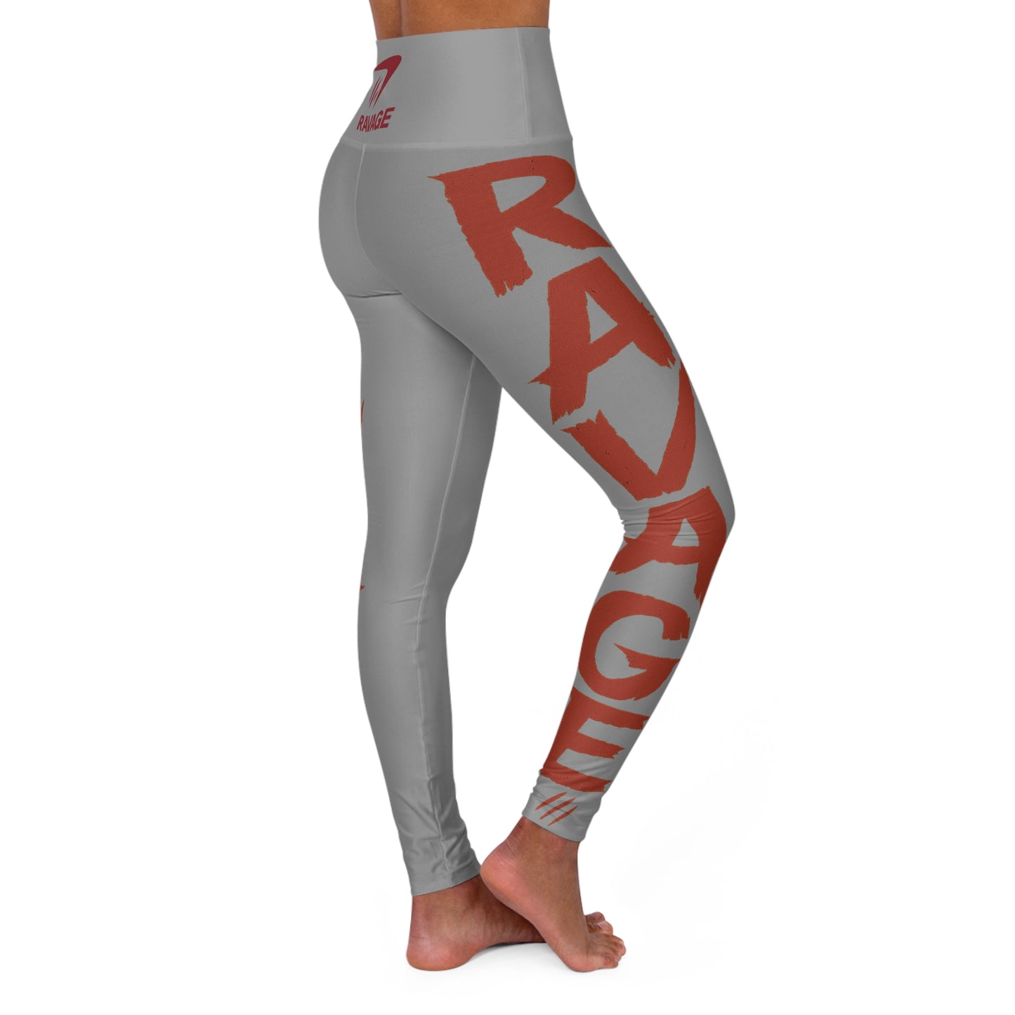 RAVAGE High Waisted Yoga Leggings – Stylish Workout Tights, Athletic Gym Apparel, Activewear for Fitness Enthusiasts and Yoga Lovers