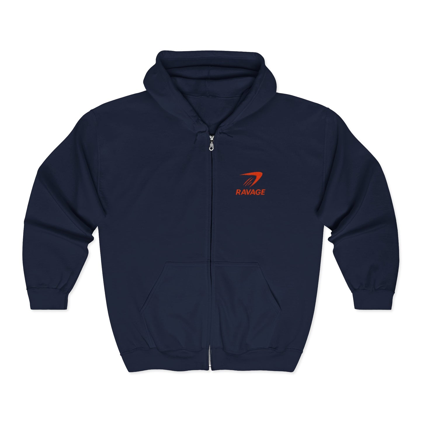 Ravage Unisex Full Zip-Up Hoodie – Premium Blend for Everyday Hustle
