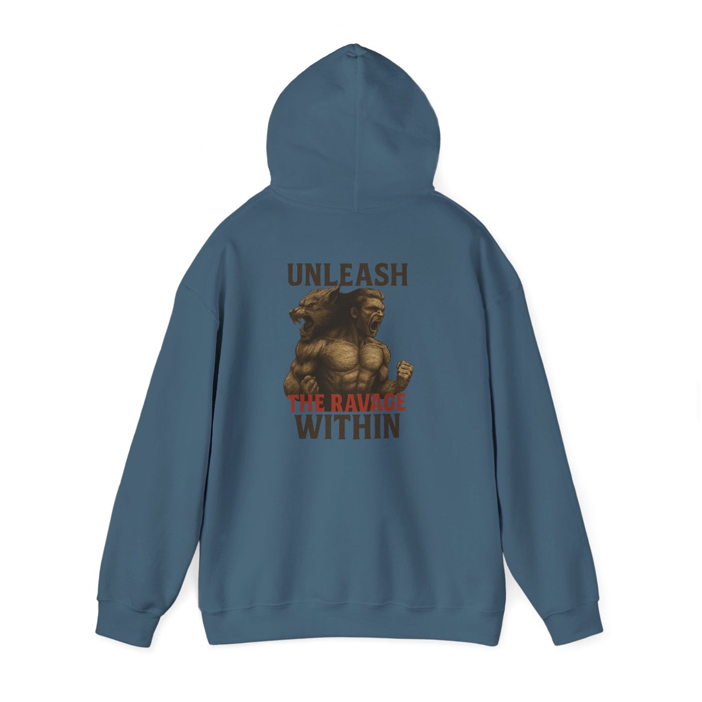 Unleash the Ravage Within Hoodie, Motivational Sweatshirt for Fitness Lovers, Cozy Hoodie for Gym, Gift for Athletes, Unisex Sweatshirt