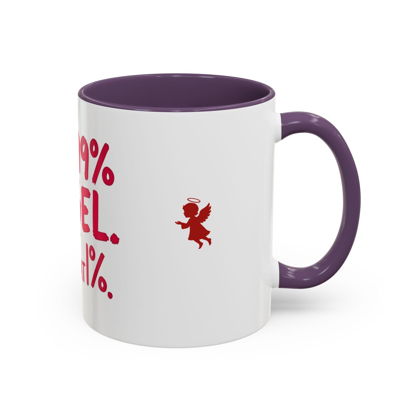 Humorous Accent Coffee Mug - Perfect Gift for Friends, Playful Coffee Lovers, Angel-Themed Decor, Birthday Present, Funny Quote Mugs