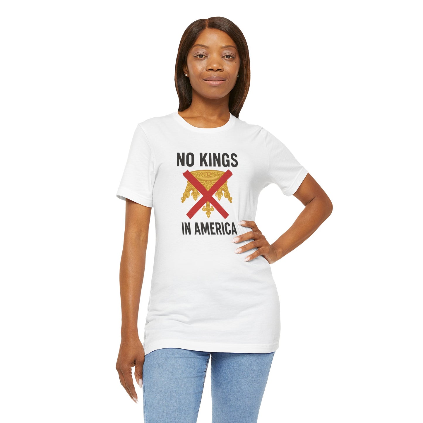 NO KINGS Revolutionary Statement Tee – Unisex Protest Shirt for Freedom, Equality & Independence Day Casual Wear