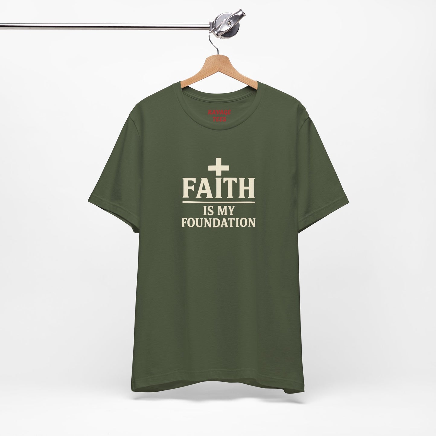 Faith Is My Foundation T-Shirt | Inspirational Graphic Tee | Casual Unisex Christian Apparel | Everyday Wear | Gift for Believers