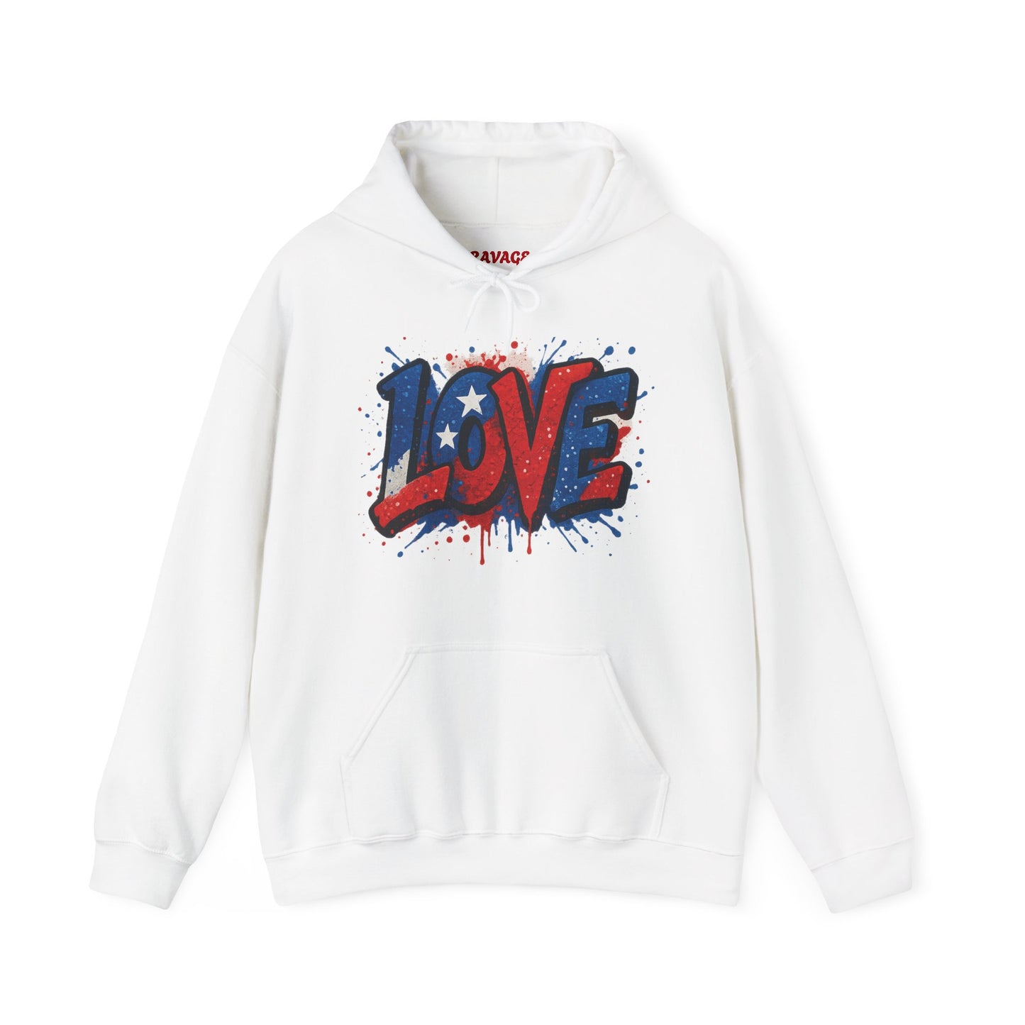 Unisex Hooded Sweatshirt with 'LOVE' Design - Cozy Gift for Friends, Valentine's Day, Casual Wear, Relaxation, Everyday Use