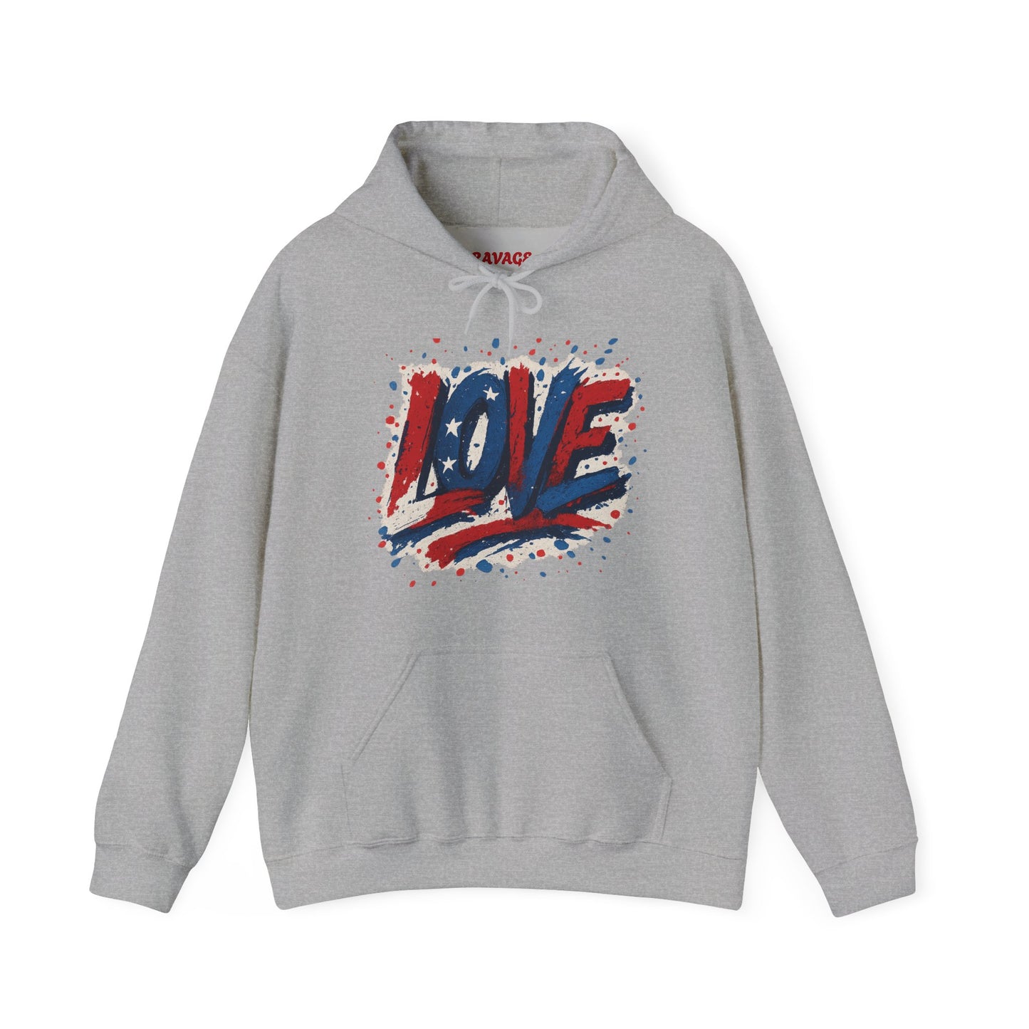 Unisex Hooded Sweatshirt with 'LOVE' Design - Cozy Gift for Friends, Valentine's Day, Casual Wear, Relaxation, Everyday Use