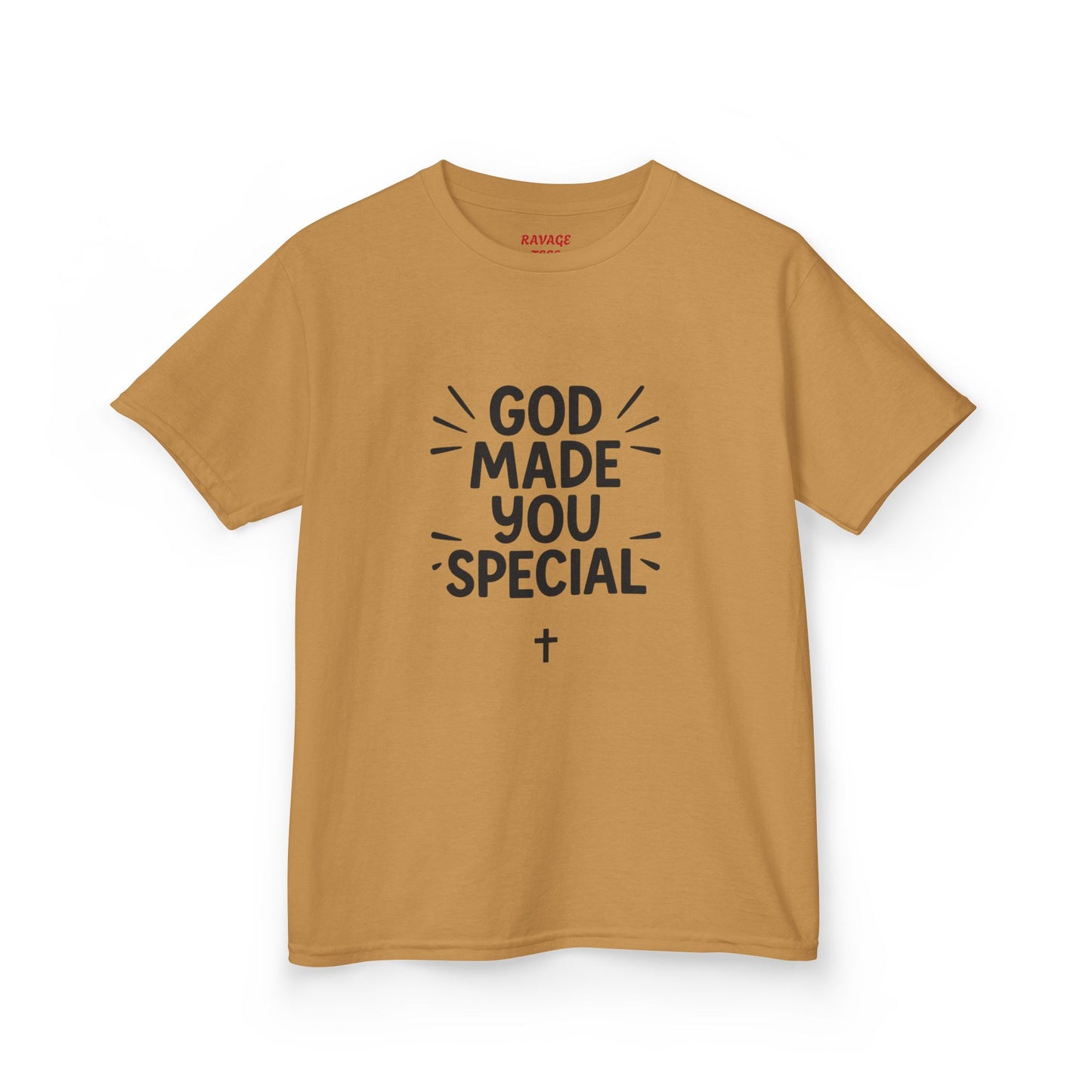 Kids Christian T-Shirt, God Made You Special Tee, Youth Religious Apparel, Faith-Based Gift, Inspirational Kids Wear