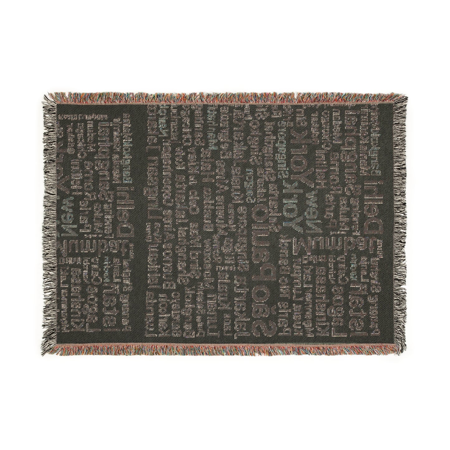 Cozy Woven Blanket with City Map Design, Perfect for Home Decor, Gift for Travelers, Unique Keepsake
