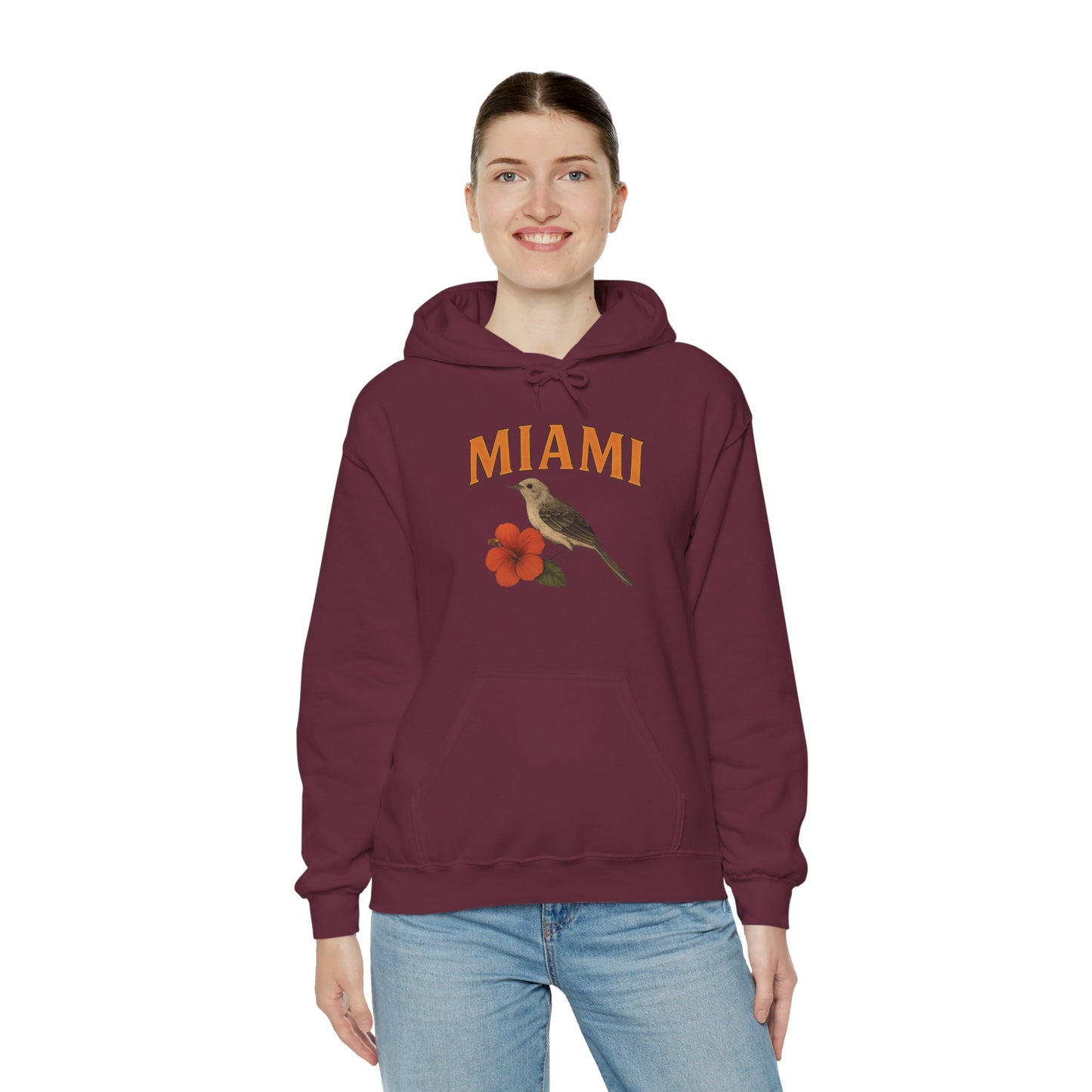 MIAMI THE 305 Unisex Hoodie – Cozy Sweatshirt, Casual Travel Souvenir, Relaxed Streetwear Gift for Nature & City Lovers