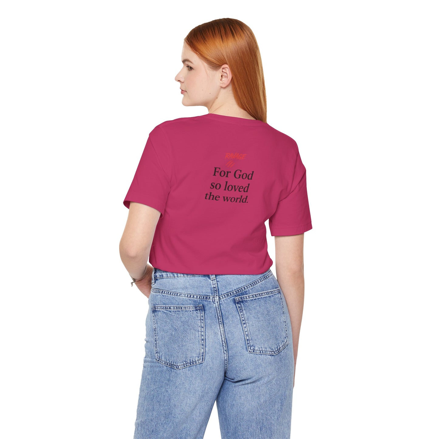 **JOHN 3:16 Faith-Inspired Unisex Tee – Christian Scripture T-Shirt, Religious Apparel, Inspirational Gift, Bible Verse Faith Shirt**
