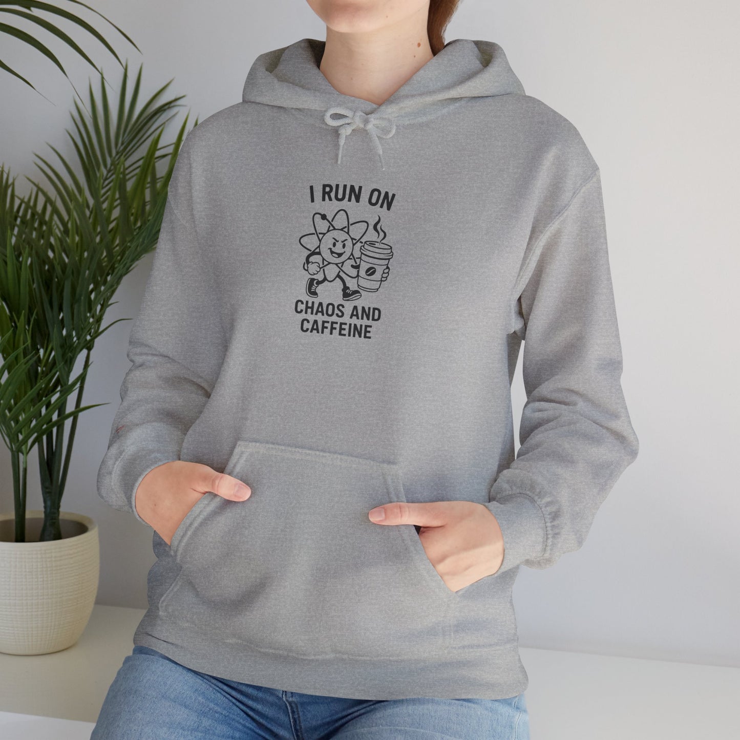 Caffeine Chaos Hoodie - Cozy Unisex Sweatshirt, Ideal for Coffee Lovers, Gift for Friends, Birthday, Relaxation, Casual Wear