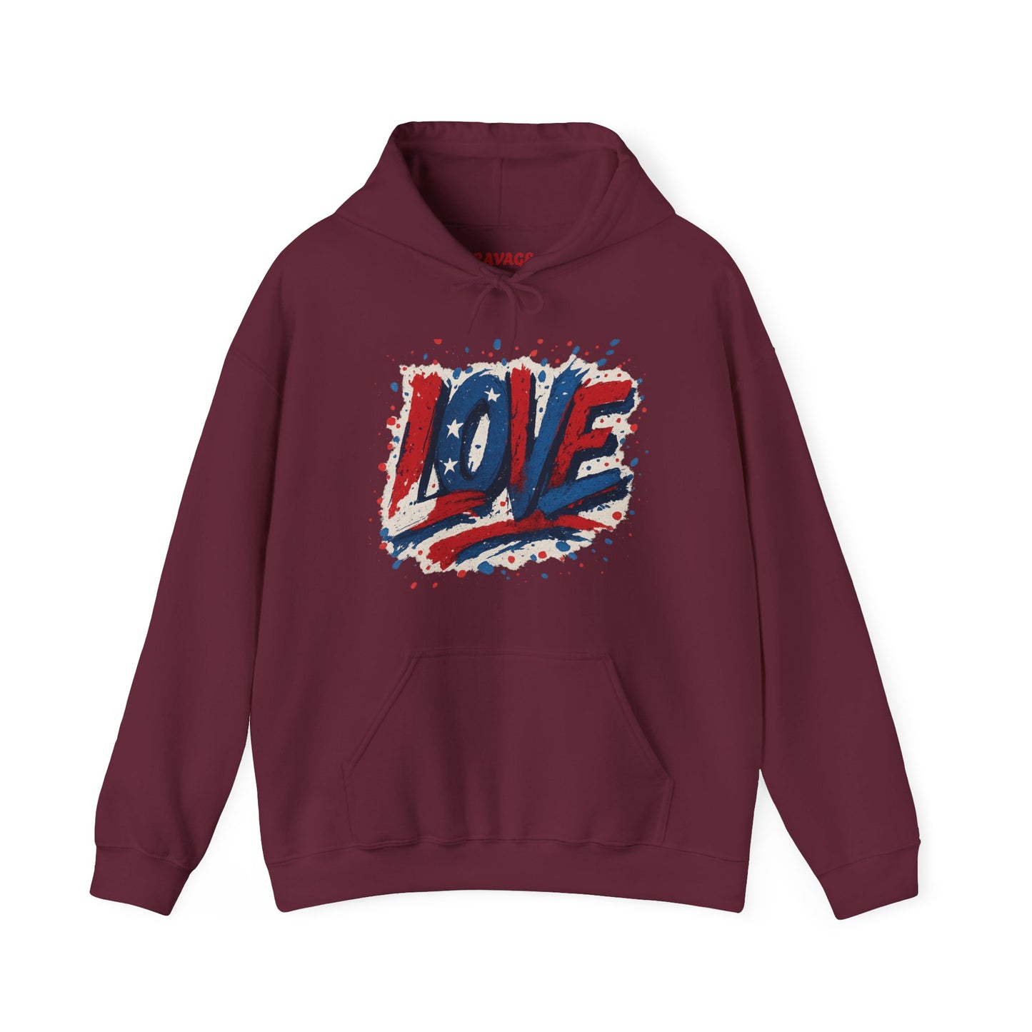 Unisex Hooded Sweatshirt with 'LOVE' Design - Cozy Gift for Friends, Valentine's Day, Casual Wear, Relaxation, Everyday Use