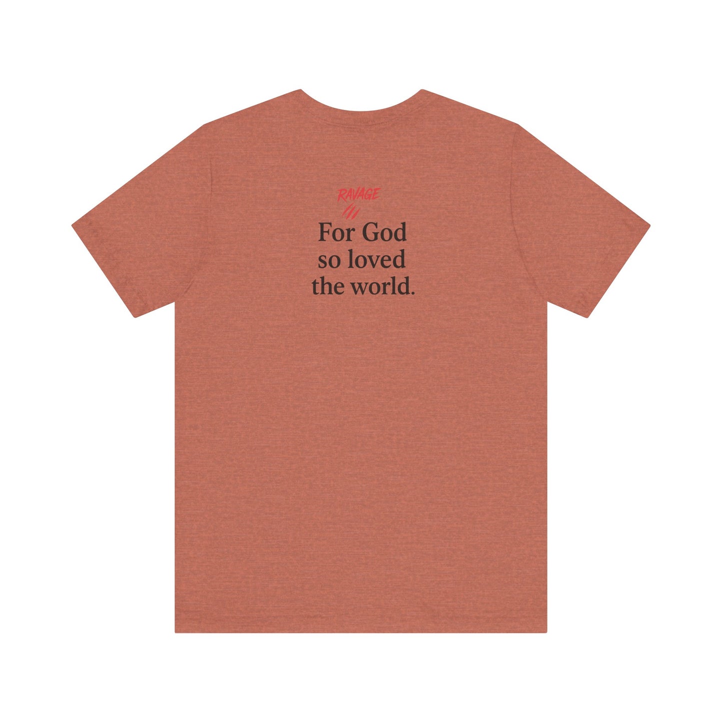 **JOHN 3:16 Faith-Inspired Unisex Tee – Christian Scripture T-Shirt, Religious Apparel, Inspirational Gift, Bible Verse Faith Shirt**