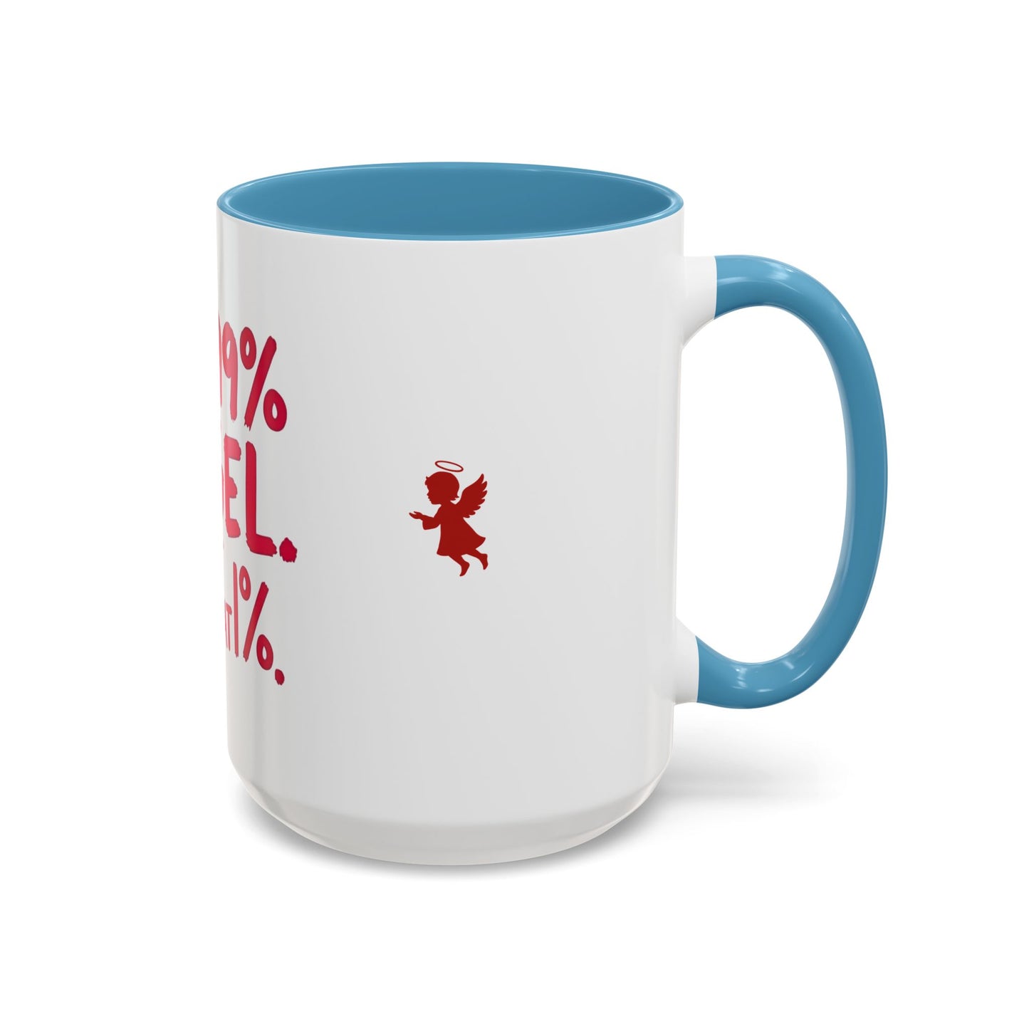 Humorous Accent Coffee Mug - Perfect Gift for Friends, Playful Coffee Lovers, Angel-Themed Decor, Birthday Present, Funny Quote Mugs