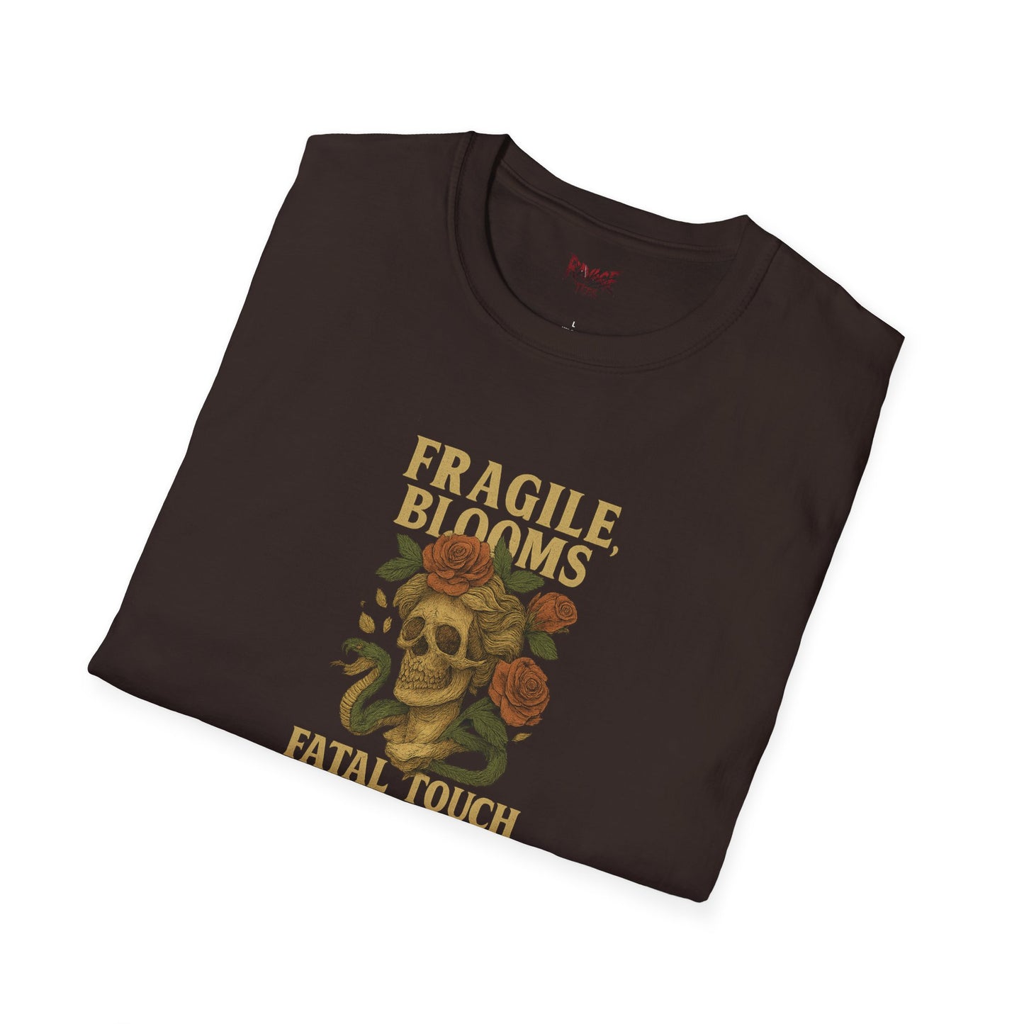 FRAGILE BLOOM FATAL TOUCH Graphic T-Shirt – Unisex Tee | Eco-Friendly Nature Shirt for Summer Style, Casual Wear & Gifts for Nature Lovers