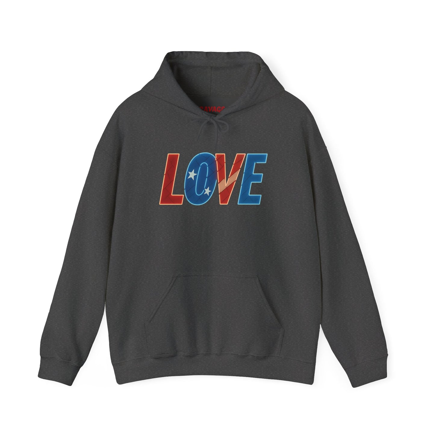 Unisex Hooded Sweatshirt with 'LOVE' Design - Cozy Gift for Friends, Valentine's Day, Casual Wear, Relaxation, Everyday Use