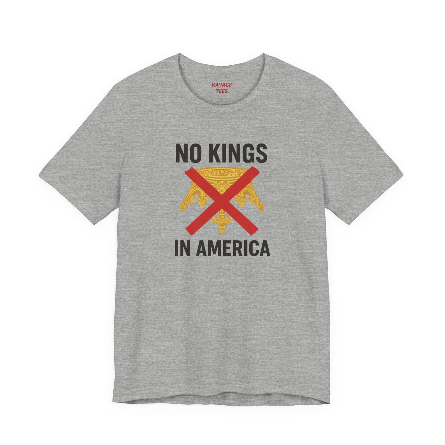 NO KINGS Revolutionary Statement Tee – Unisex Protest Shirt for Freedom, Equality & Independence Day Casual Wear