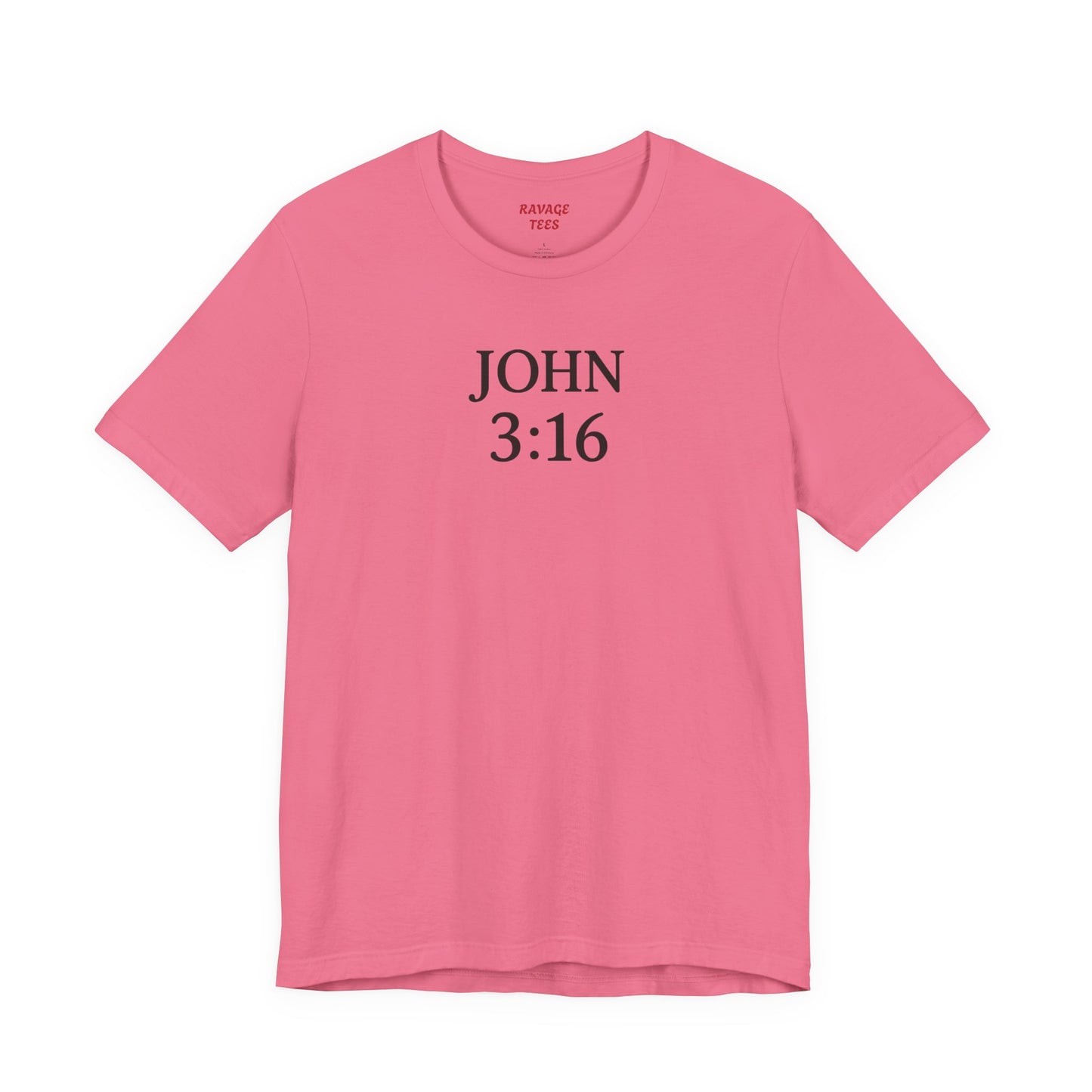 **JOHN 3:16 Faith-Inspired Unisex Tee – Christian Scripture T-Shirt, Religious Apparel, Inspirational Gift, Bible Verse Faith Shirt**
