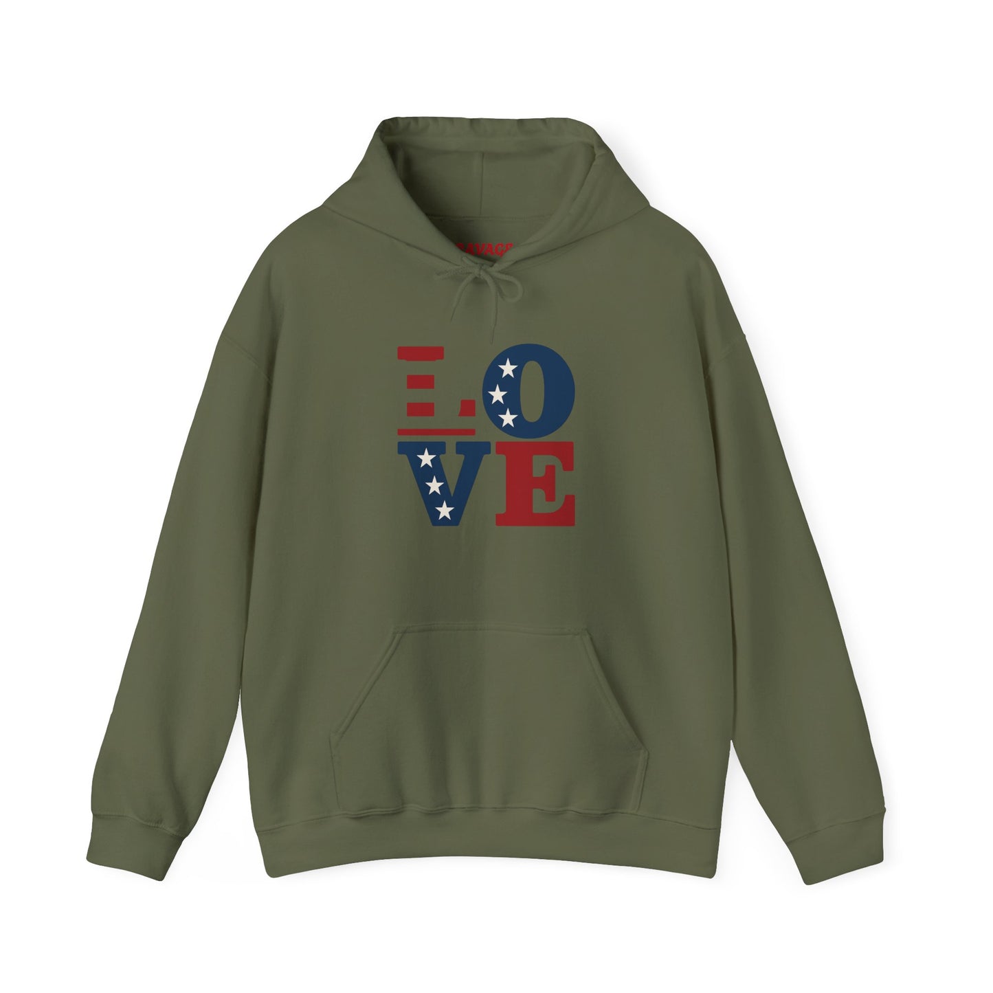 Unisex Hooded Sweatshirt with 'LOVE' Design - Cozy Gift for Friends, Valentine's Day, Casual Wear, Relaxation, Everyday Use