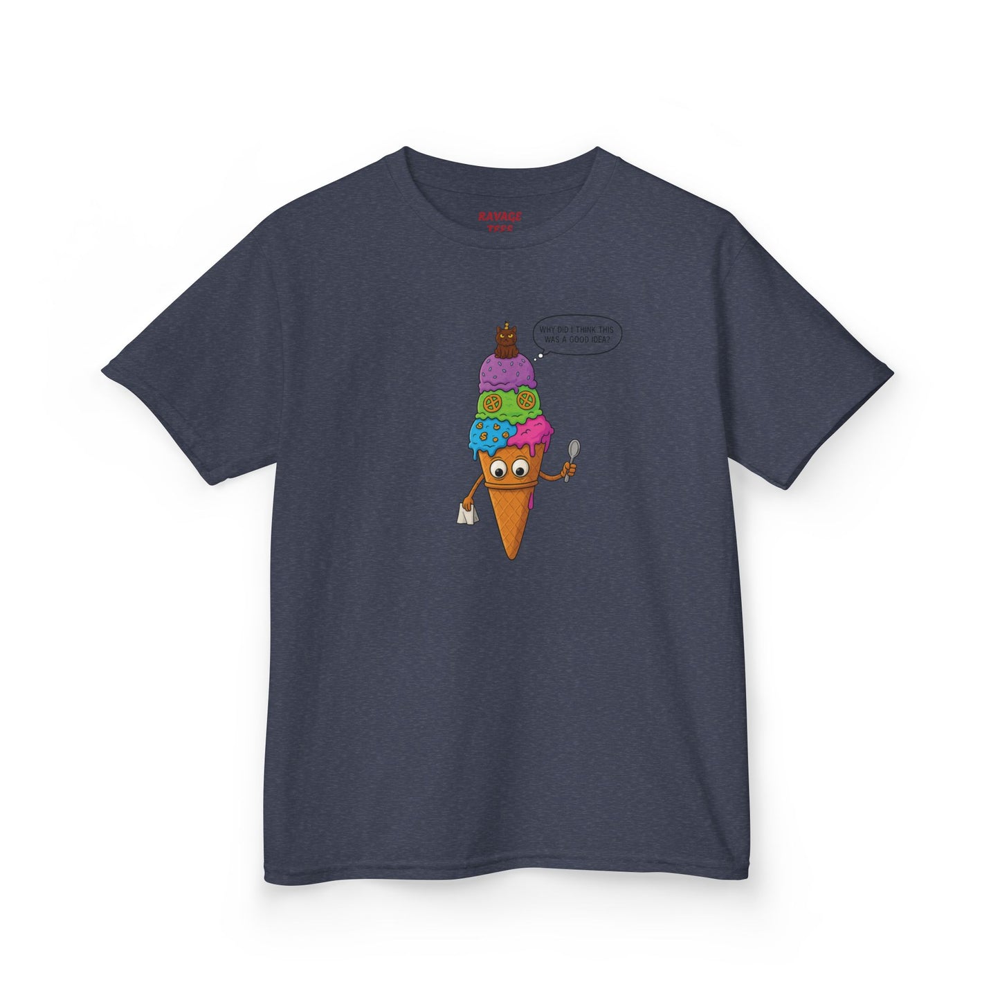 Kids Ice Cream Cone T-Shirt - Fun Summer Apparel, Perfect Gift for Birthdays, Playdates, Ice Cream Lovers, Family Outings