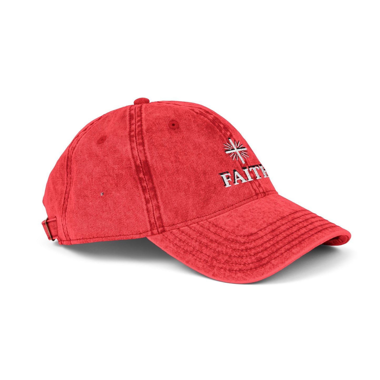 Vintage Faith Embroidered Cap, Inspirational Hat for Everyday Wear, Perfect Gift for Birthdays & Holidays