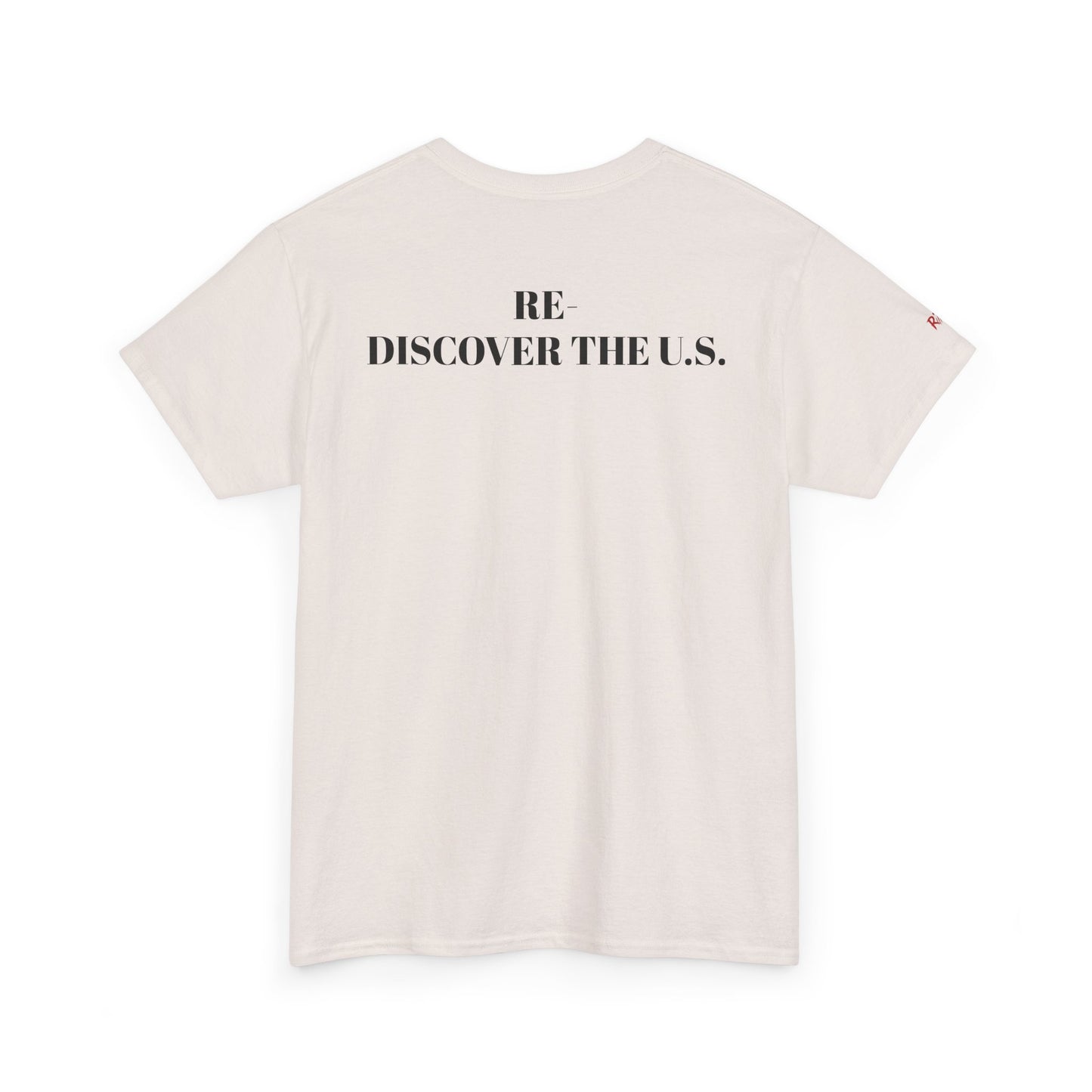 Re-Discover the U.S. Unisex Exploratory Travel T-Shirt, Adventure Tee, USA Discovery Shirt
