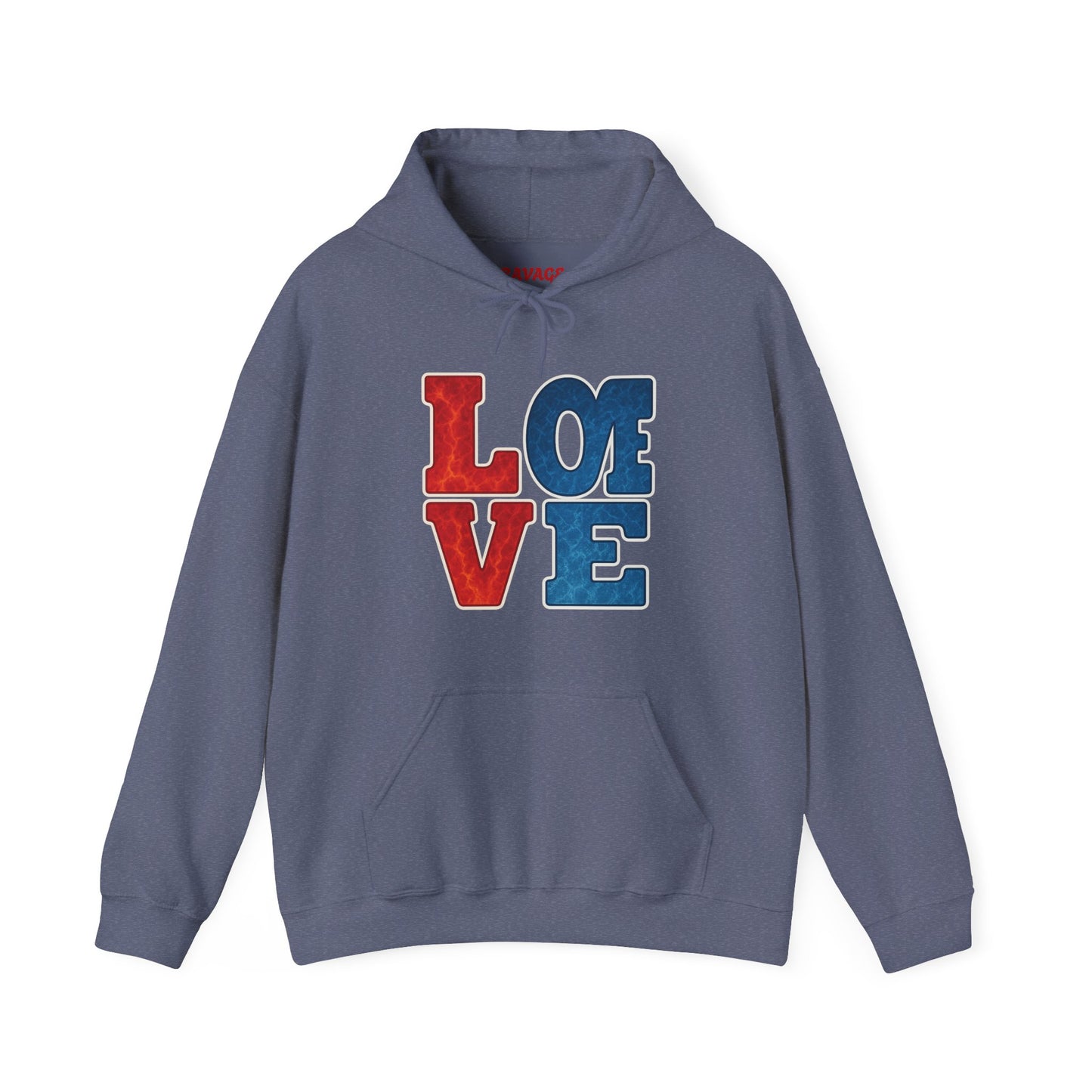 Unisex Hooded Sweatshirt with 'LOVE' Design - Cozy Gift for Friends, Valentine's Day, Casual Wear, Relaxation, Everyday Use