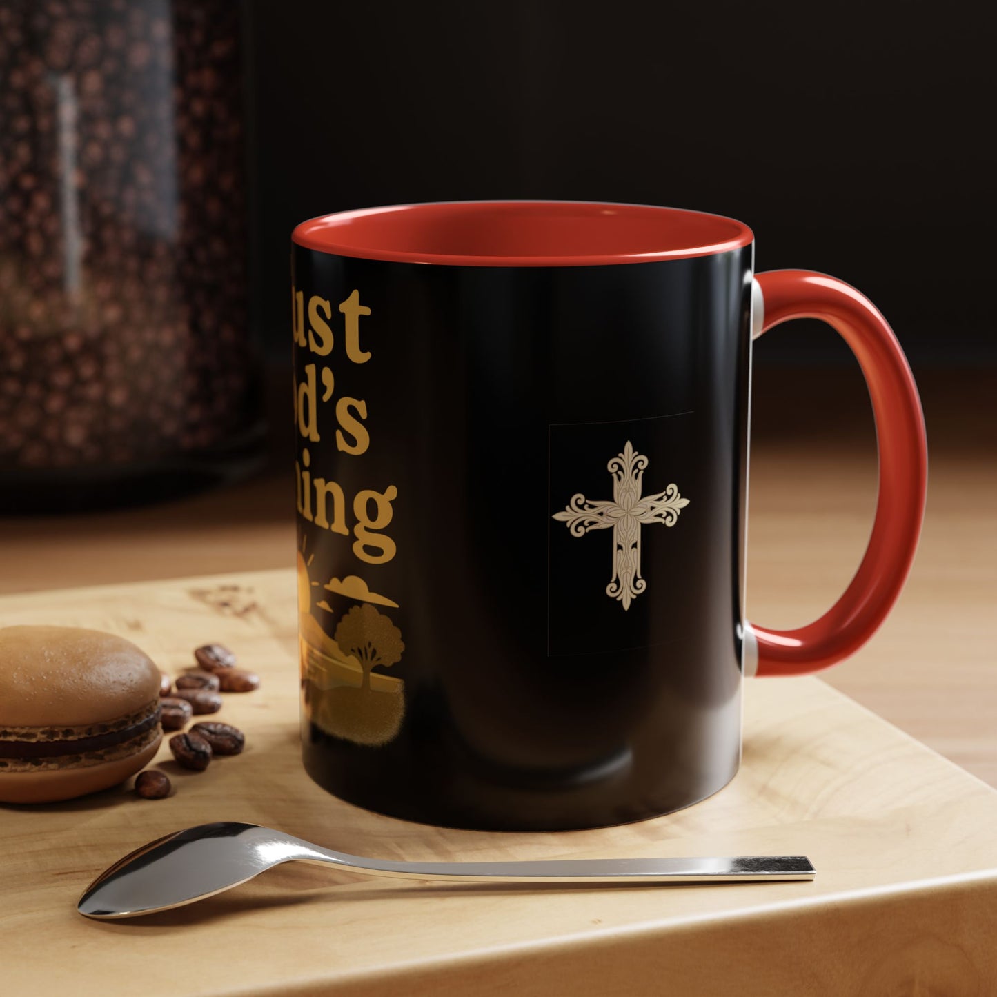 Trust God's Timing Christian Coffee Mug – Inspirational Accent Cup (11oz & 15oz), Faith-Based Gift for Coffee & Tea Lovers