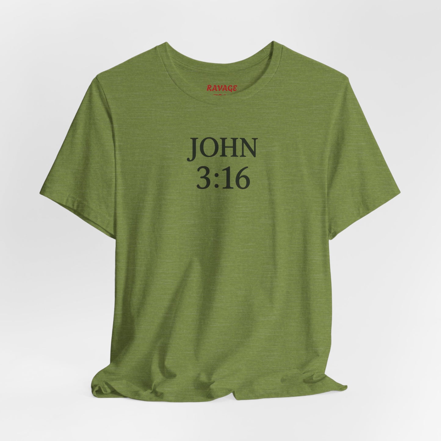 **JOHN 3:16 Faith-Inspired Unisex Tee – Christian Scripture T-Shirt, Religious Apparel, Inspirational Gift, Bible Verse Faith Shirt**