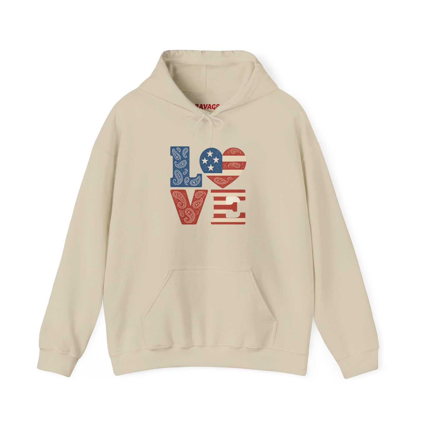 Unisex Hooded Sweatshirt with 'LOVE' Design - Cozy Gift for Friends, Valentine's Day, Casual Wear, Relaxation, Everyday Use