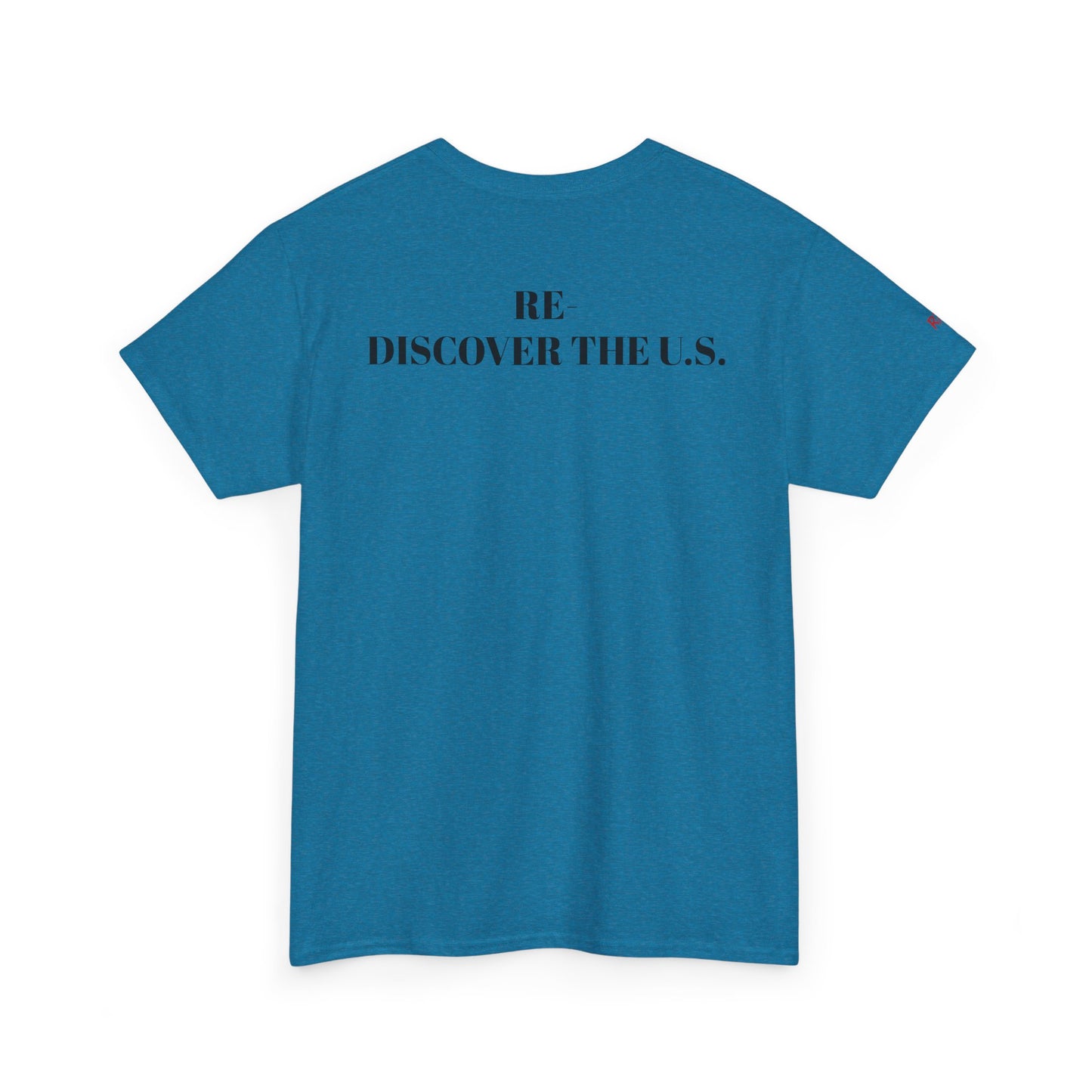 Re-Discover the U.S. Unisex Exploratory Travel T-Shirt, Adventure Tee, USA Discovery Shirt