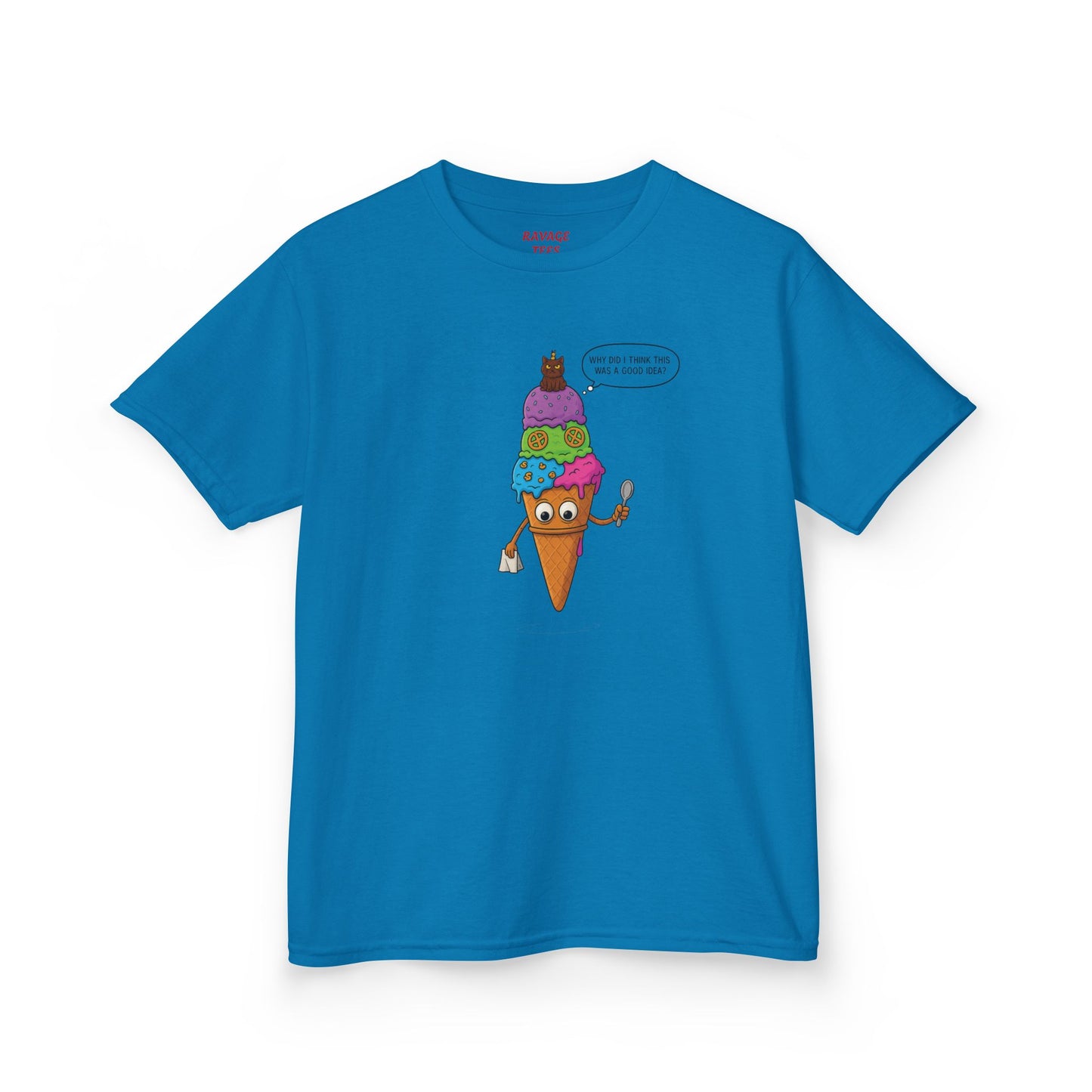 Kids Ice Cream Cone T-Shirt - Fun Summer Apparel, Perfect Gift for Birthdays, Playdates, Ice Cream Lovers, Family Outings
