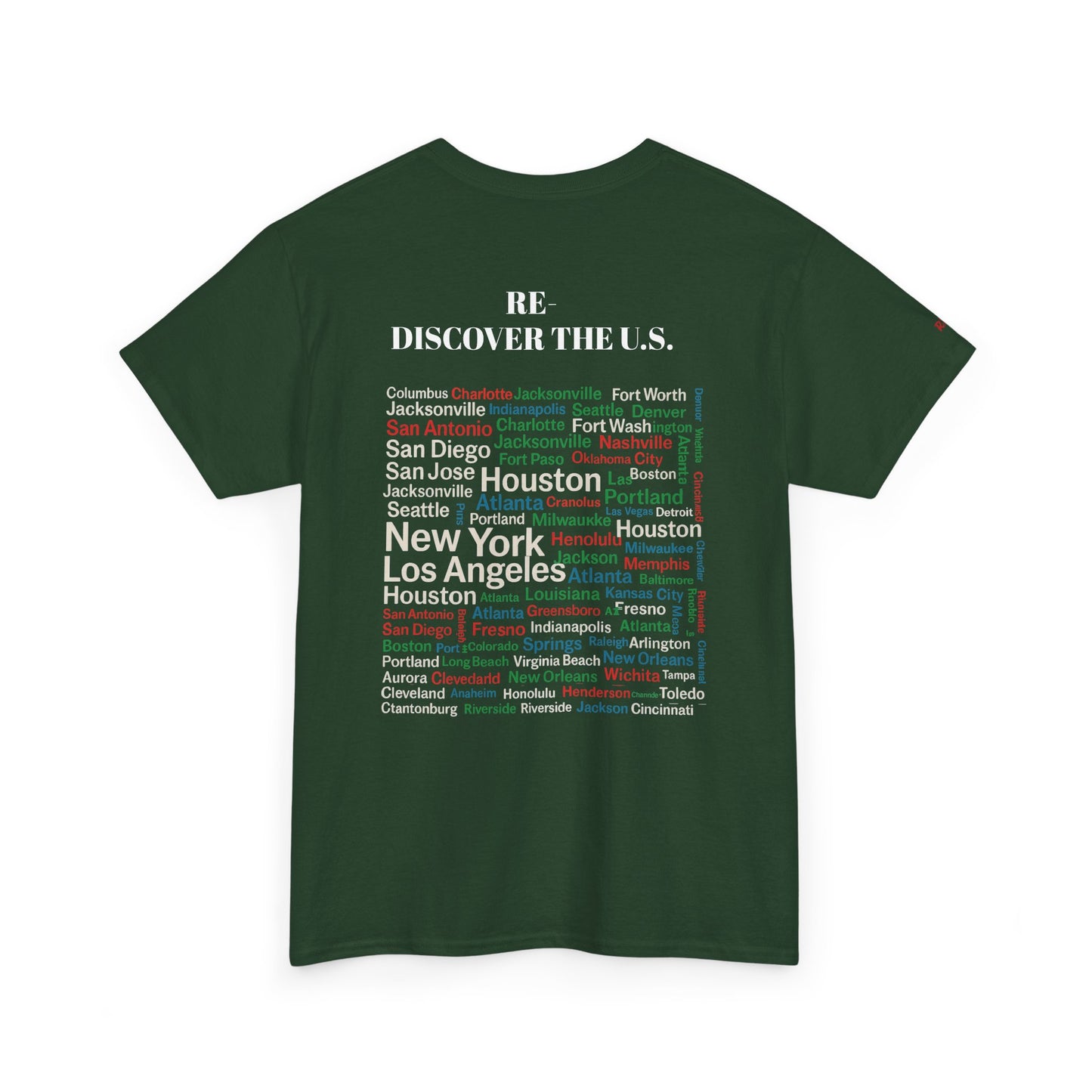 Re-Discover the U.S. Urban Cityscape Tee - Unisex Heavy Cotton Tee