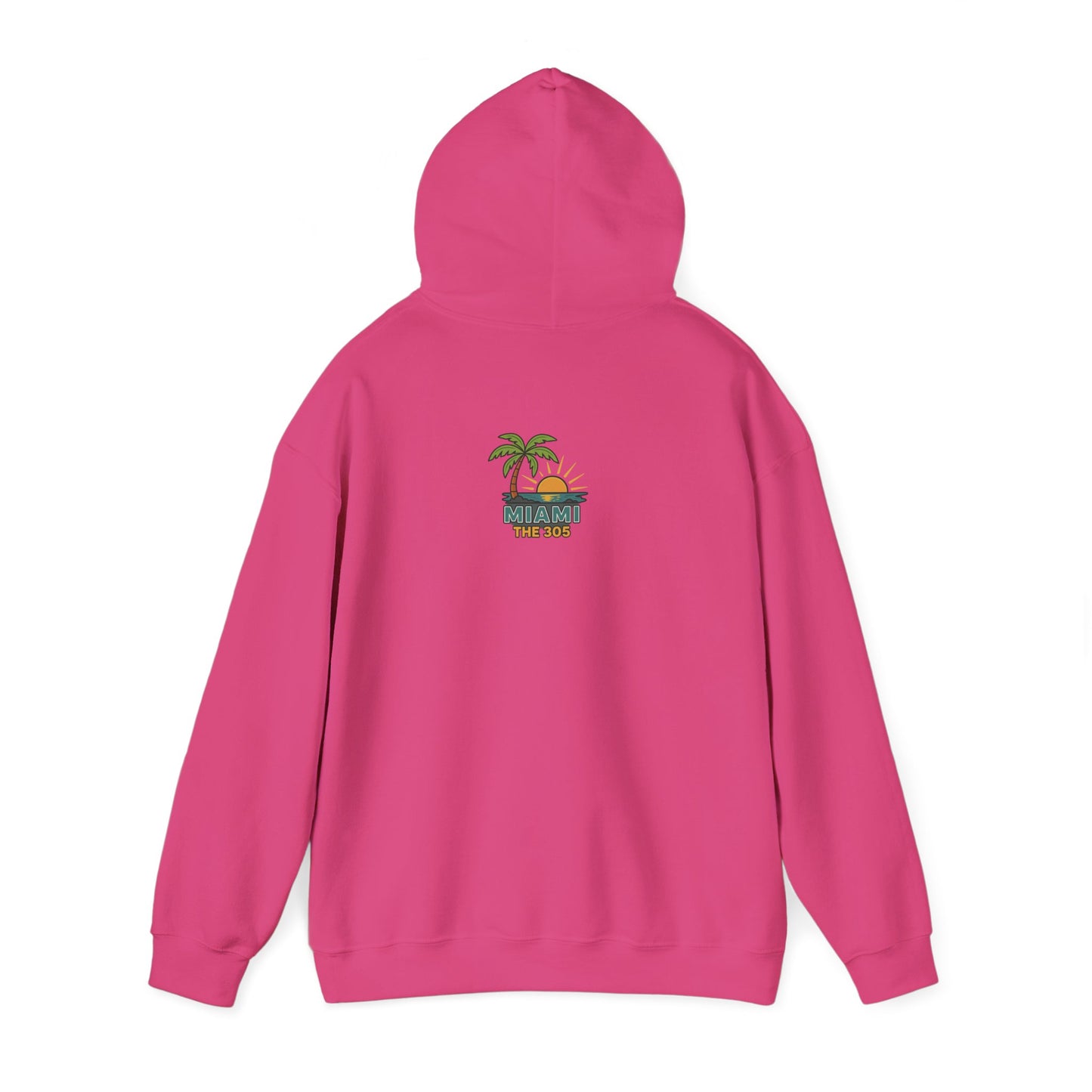 MIAMI THE 305 Unisex Hoodie – Cozy Sweatshirt, Casual Travel Souvenir, Relaxed Streetwear Gift for Nature & City Lovers